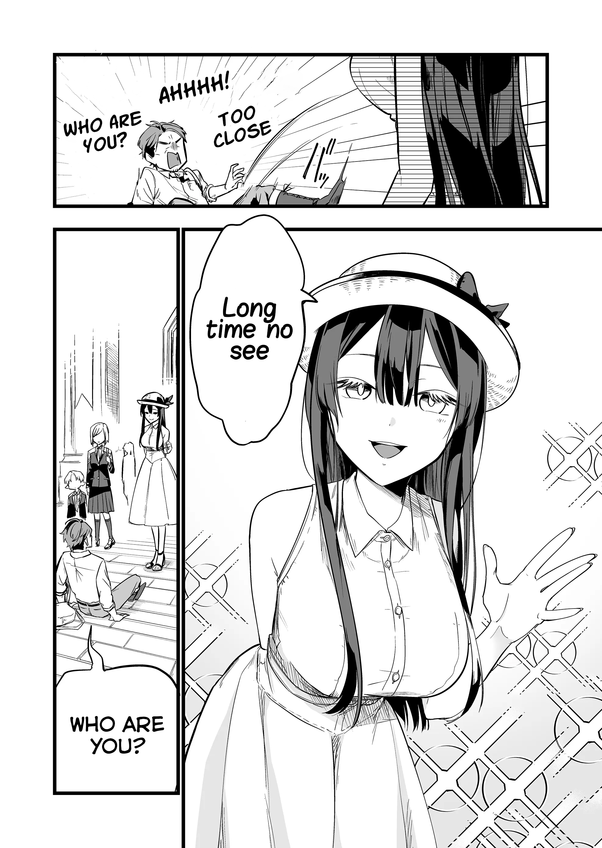 Halaman dari "Ano Toki Tasukete Itadaita Monster Musume desu." Isekai Ossan Kyoushi Totsuzen no Moteki ni Konwaku suru Chapter 4