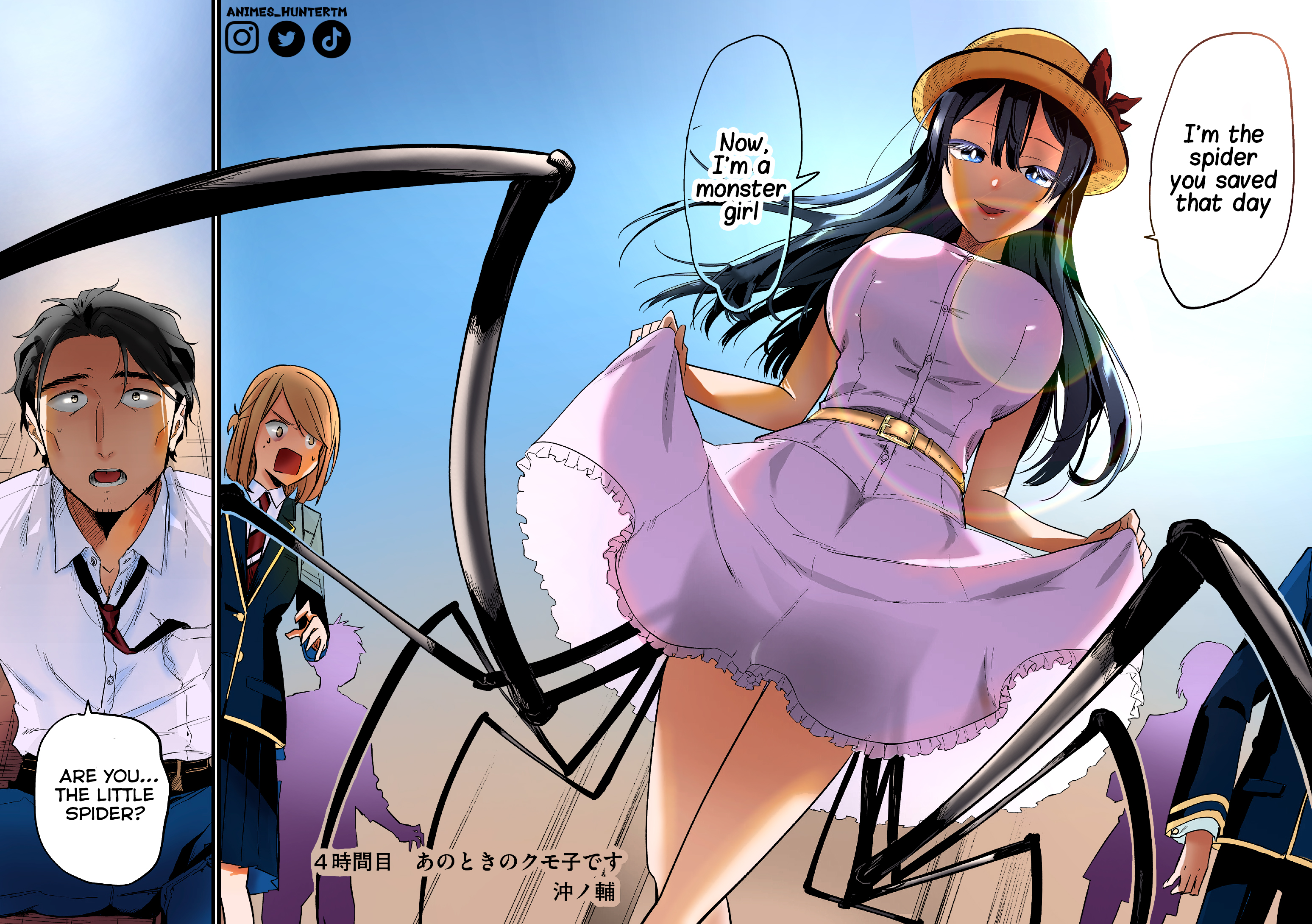 Halaman dari "Ano Toki Tasukete Itadaita Monster Musume desu." Isekai Ossan Kyoushi Totsuzen no Moteki ni Konwaku suru Chapter 4