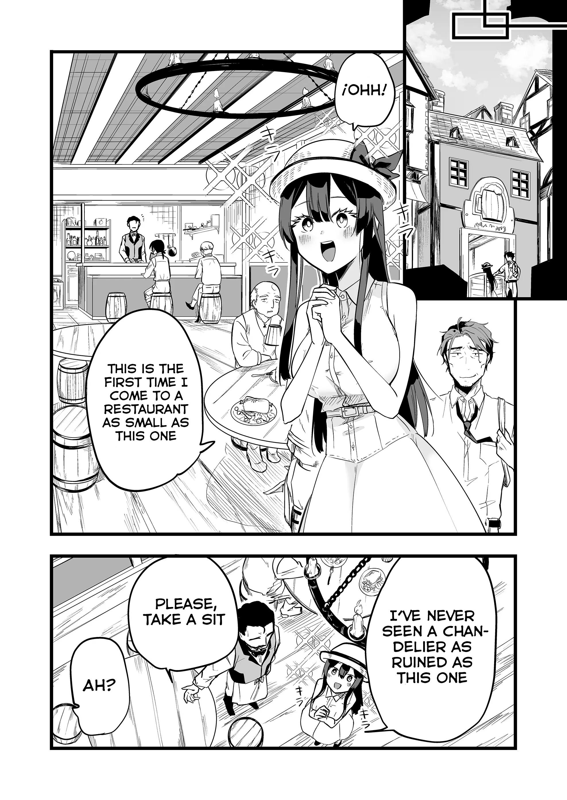 Halaman dari "Ano Toki Tasukete Itadaita Monster Musume desu." Isekai Ossan Kyoushi Totsuzen no Moteki ni Konwaku suru Chapter 4