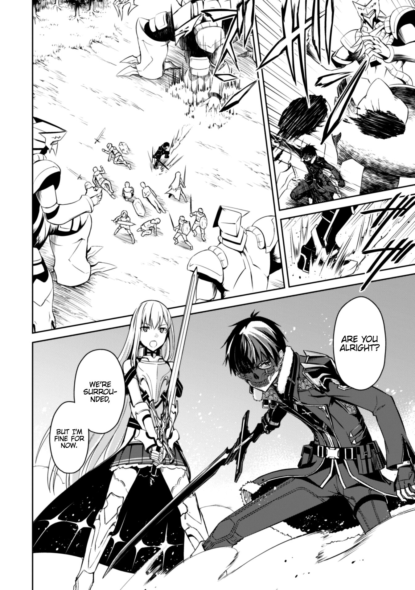 Halaman dari Boushoku no Berserk ~Ore dake Level to Iu Gainen wo Toppa suru~ Chapter 24