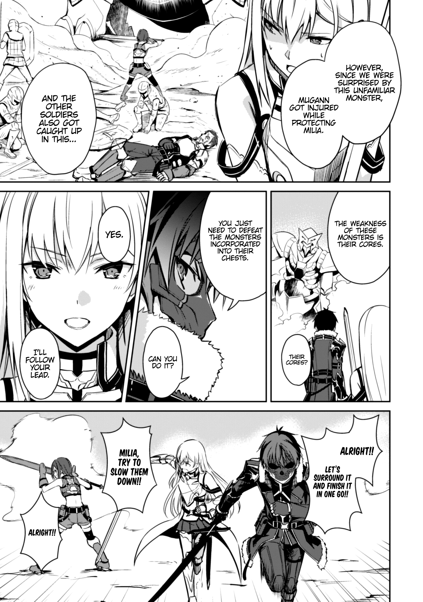 Halaman dari Boushoku no Berserk ~Ore dake Level to Iu Gainen wo Toppa suru~ Chapter 24