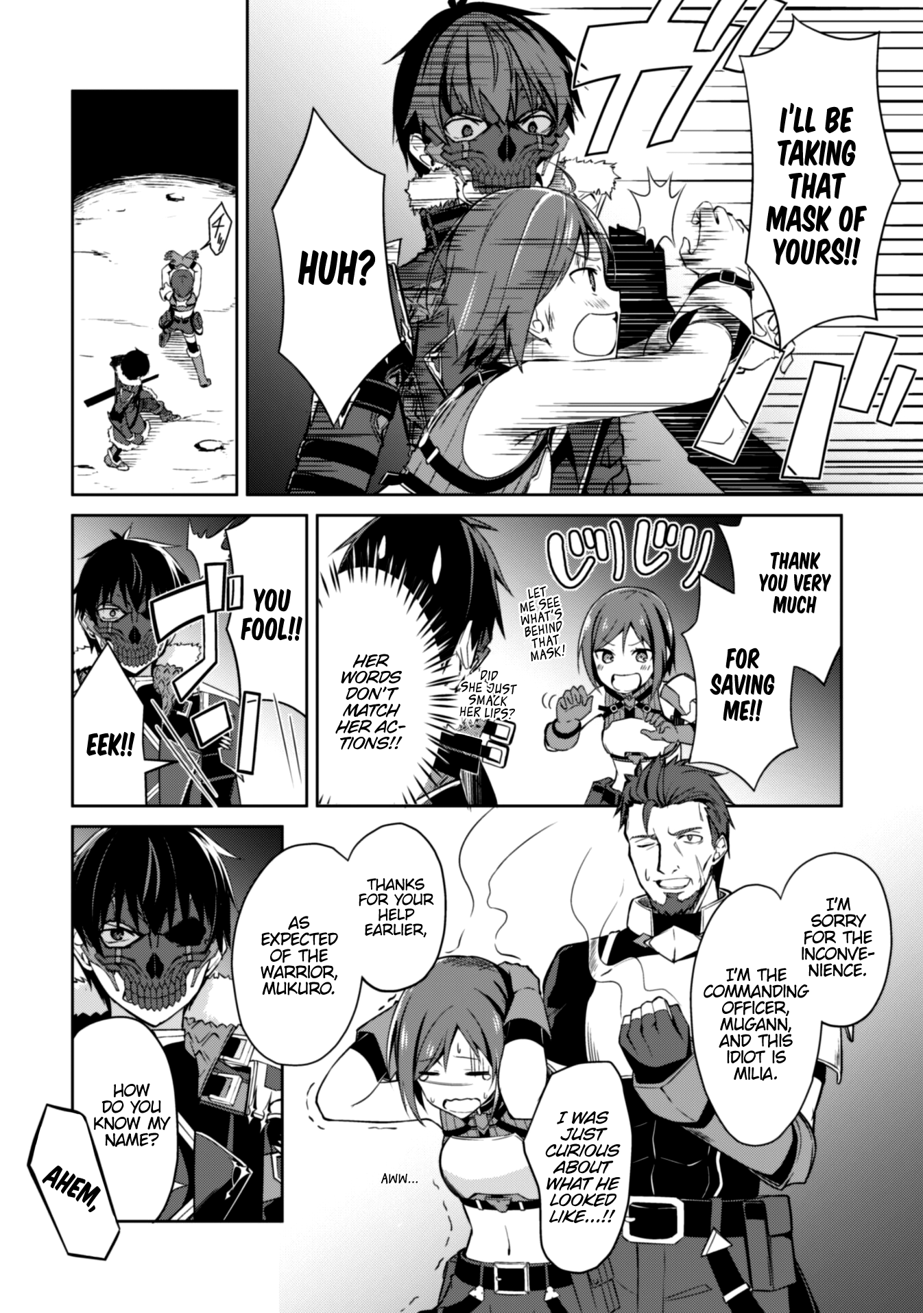 Halaman dari Boushoku no Berserk ~Ore dake Level to Iu Gainen wo Toppa suru~ Chapter 24