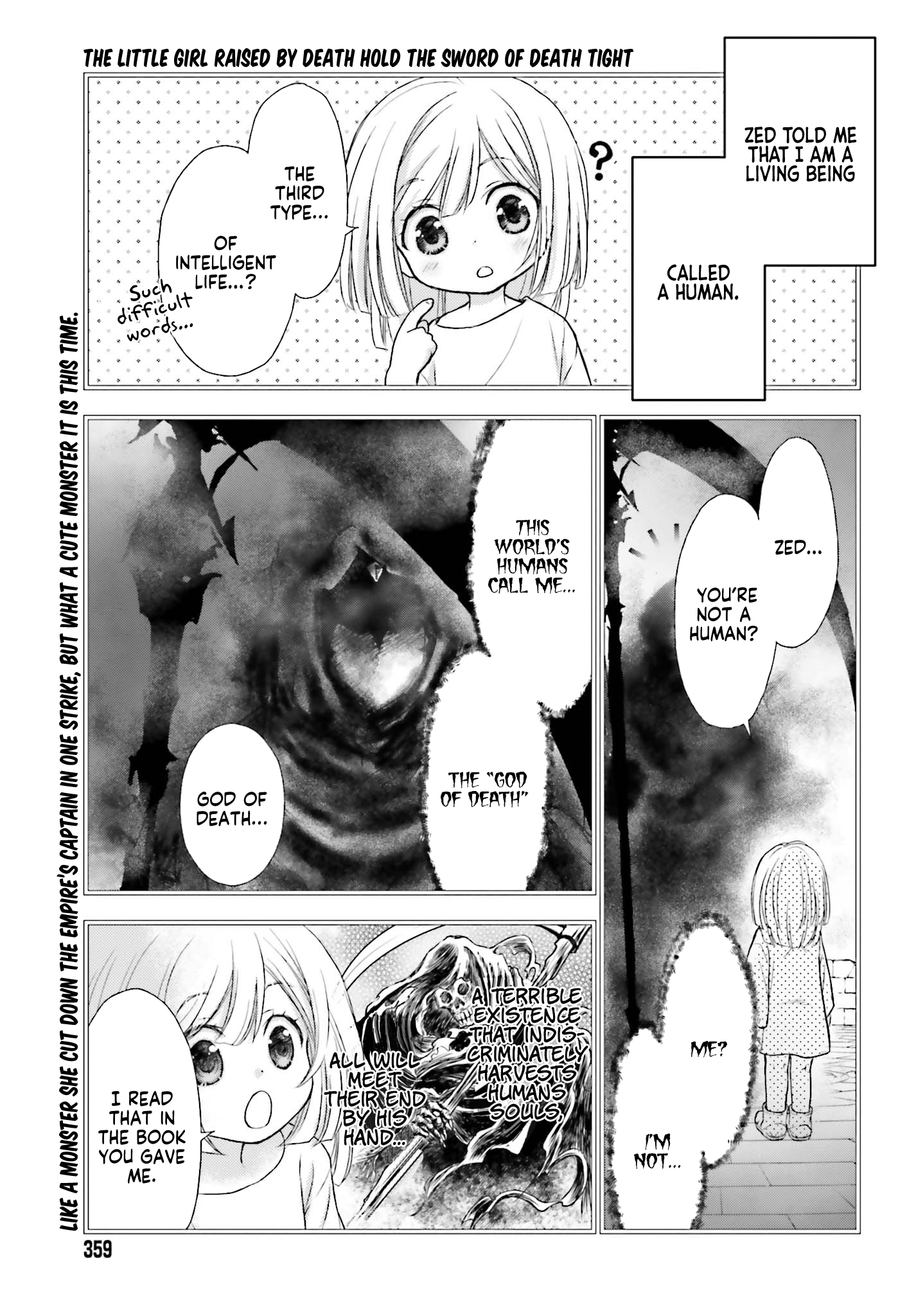 Shinigami ni Sodaterareta Shoujo wa Shikkoku no Tsurugi o Mune ni Idaku Chapter 2 Page 2