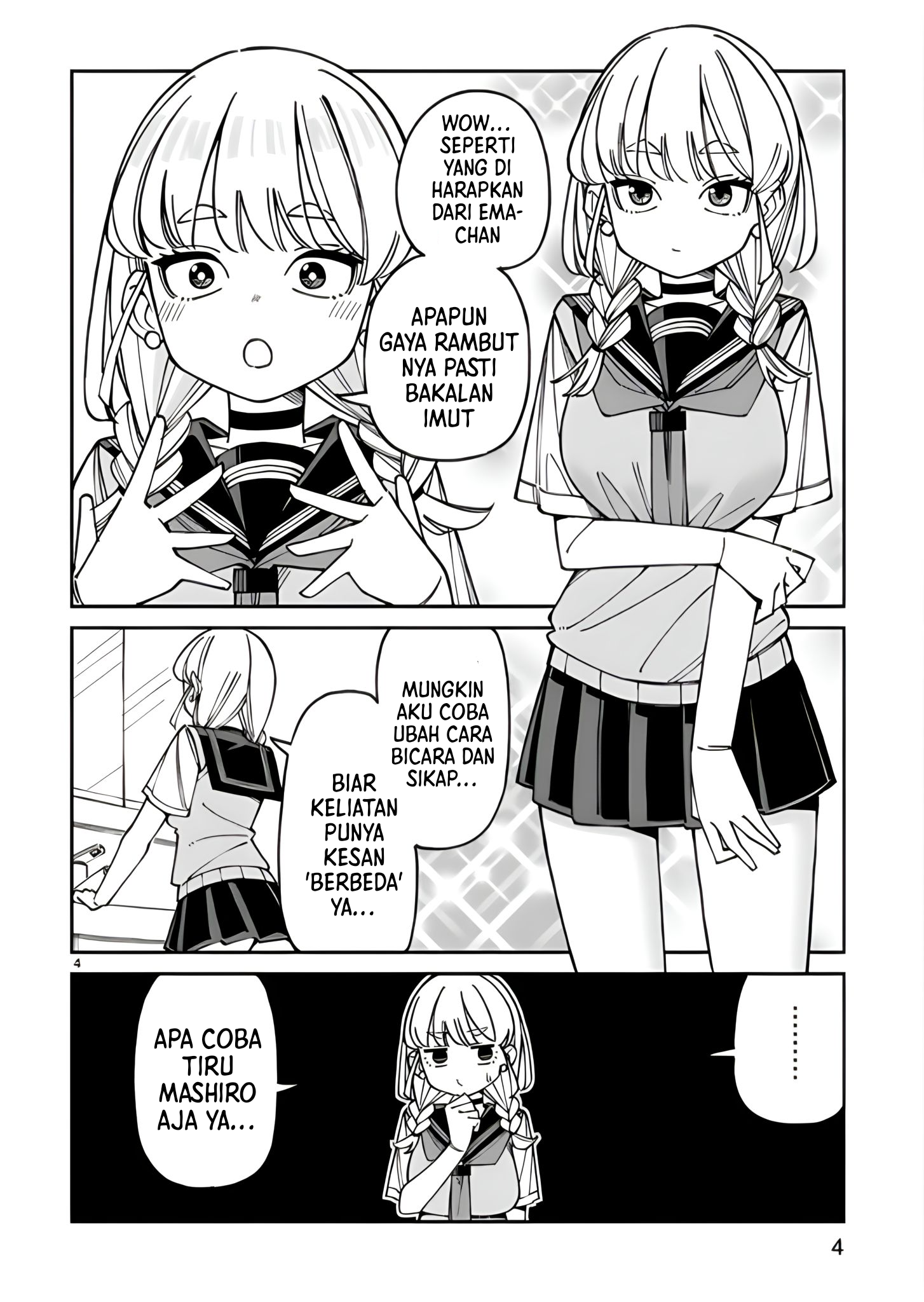 Uso Kareshi demo Ii kara Tonikaku Shitai Mashiro-chan Chapter 17.5 - halaman 4