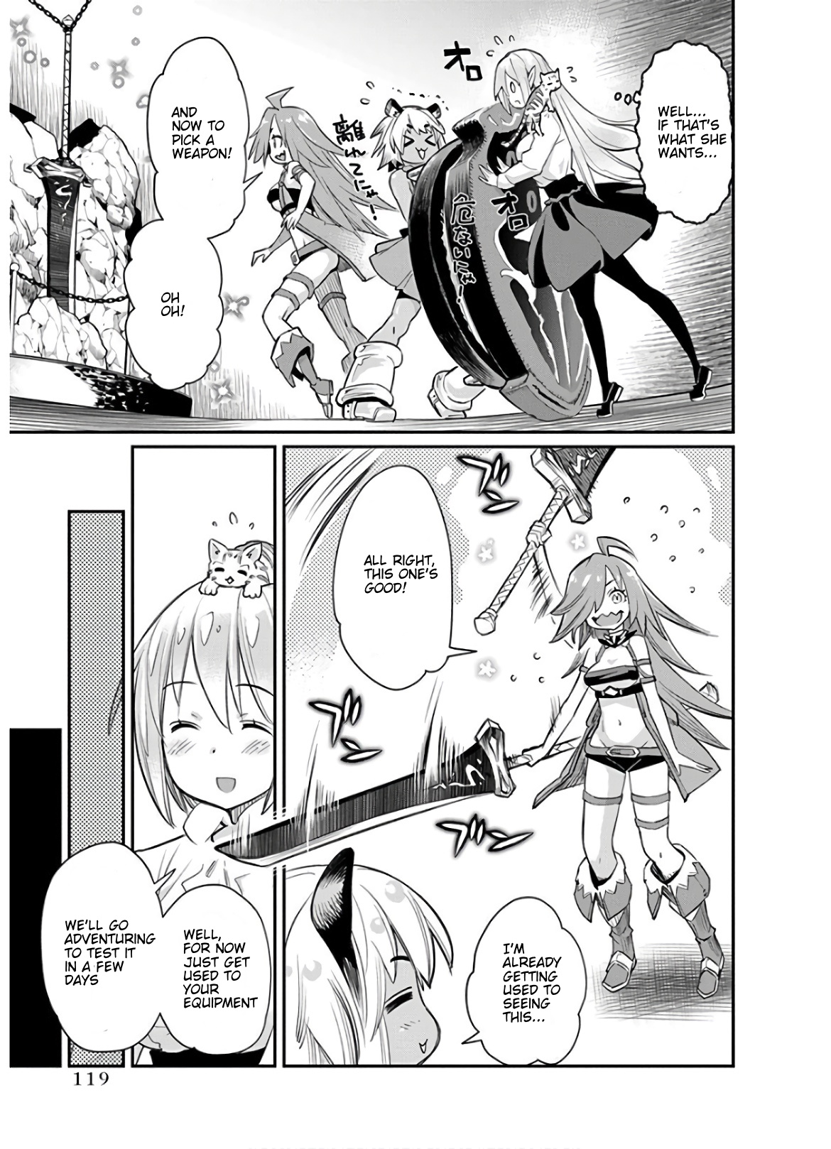 Halaman dari S-Rank Monster no "Behemoth" Dakedo, Neko to Machigawarete Elf Musume no Pet to Shite Kurashitemasu Chapter 23