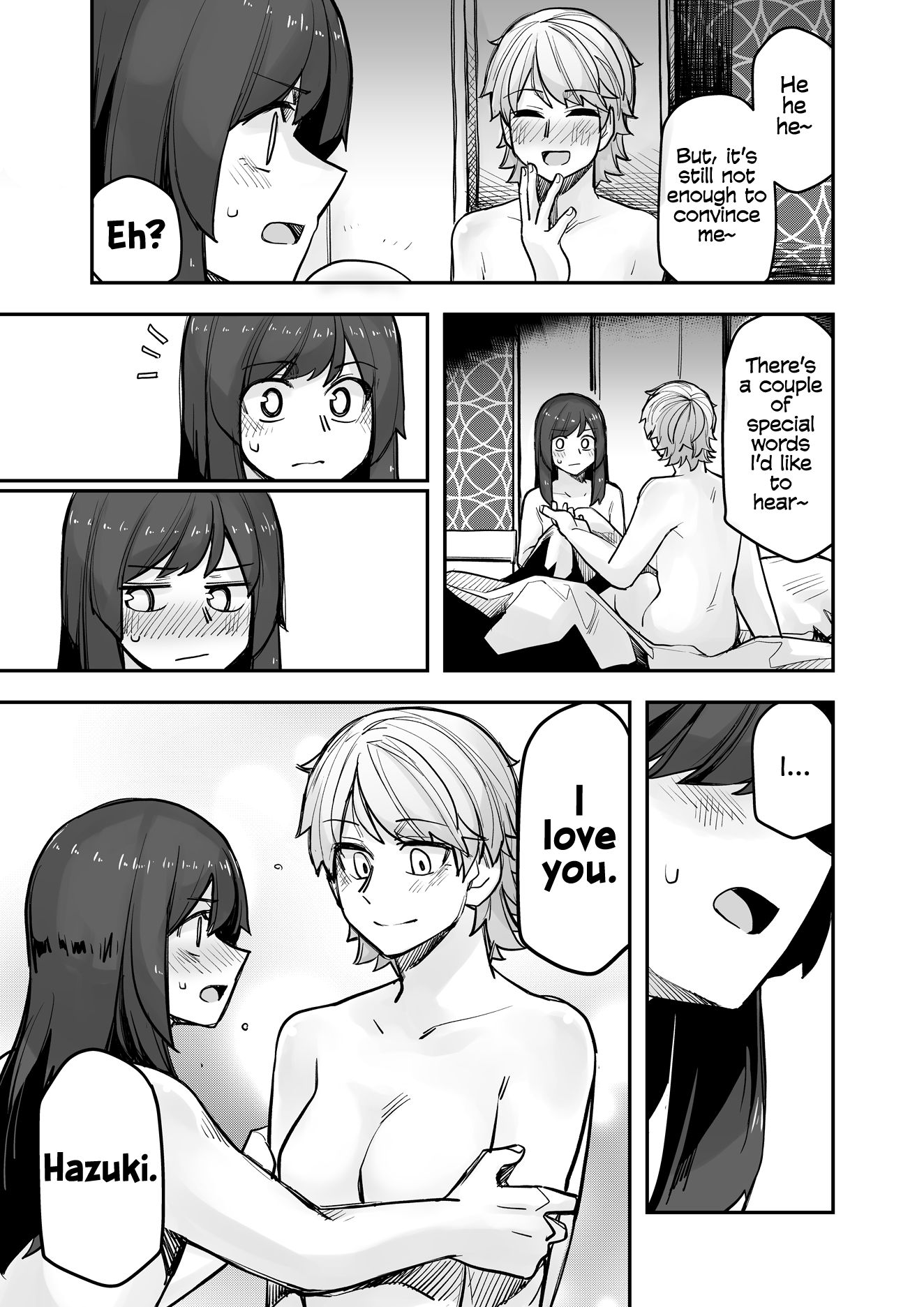 Halaman dari Ikemen Joshi to Josou Danshi Chapter 104