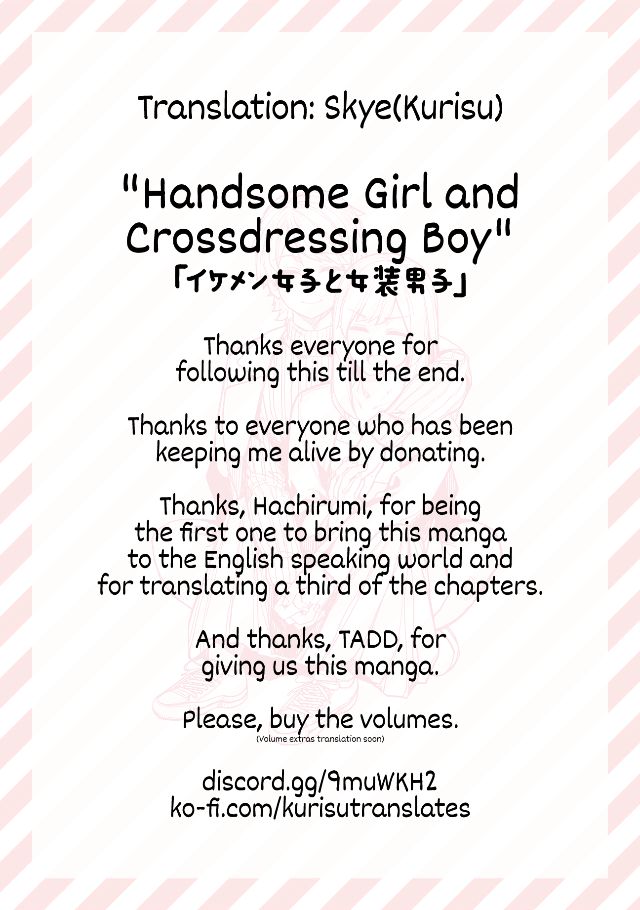 Halaman dari Ikemen Joshi to Josou Danshi Chapter 104