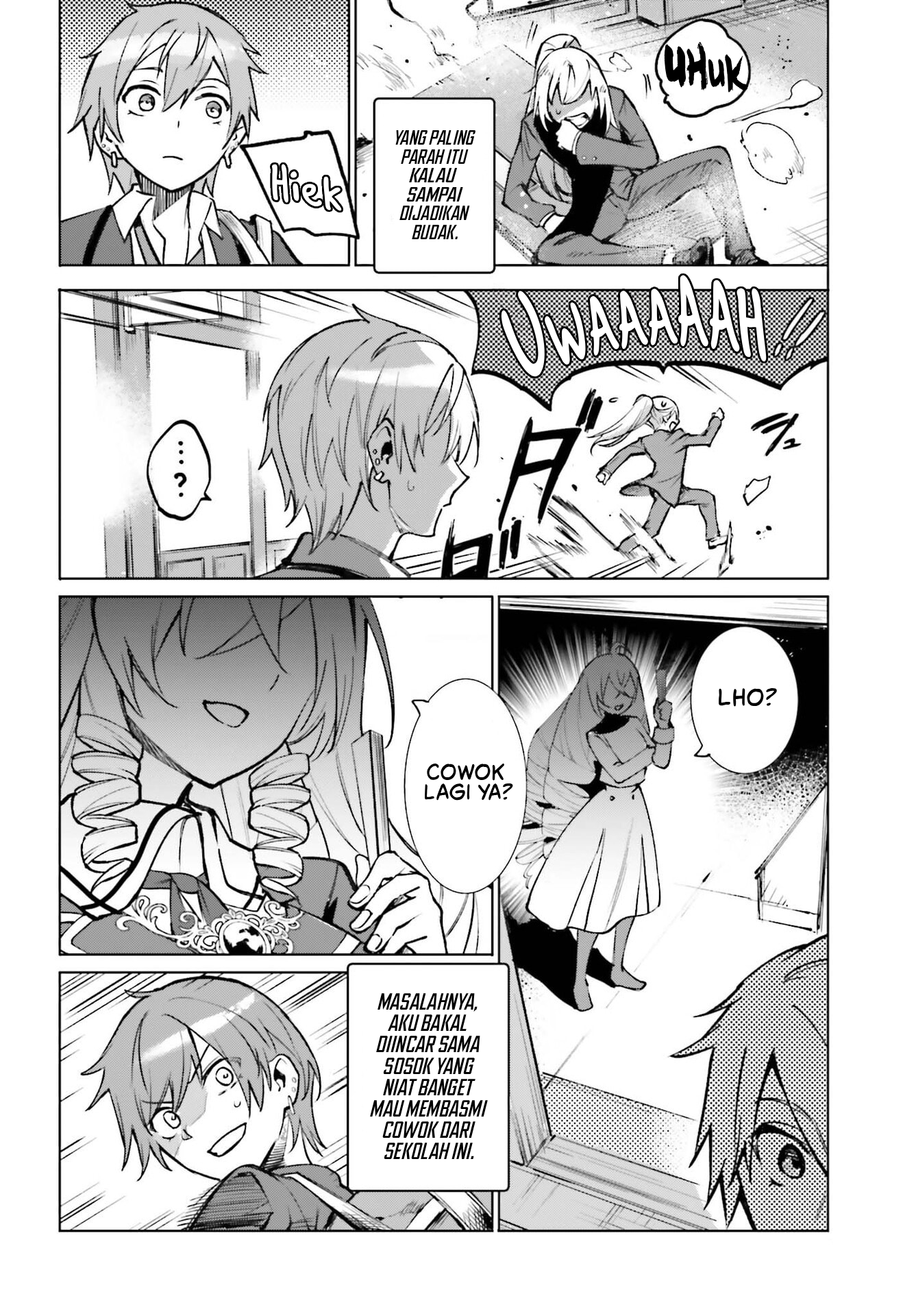 Danshi Kinsei Game Sekai de Ore ga Yarubeki Yuiitsu no Koto: Yuri no Aida ni Hasamaru Otoko toshite Tensei shiteshimaimashita Chapter 12 - halaman 7