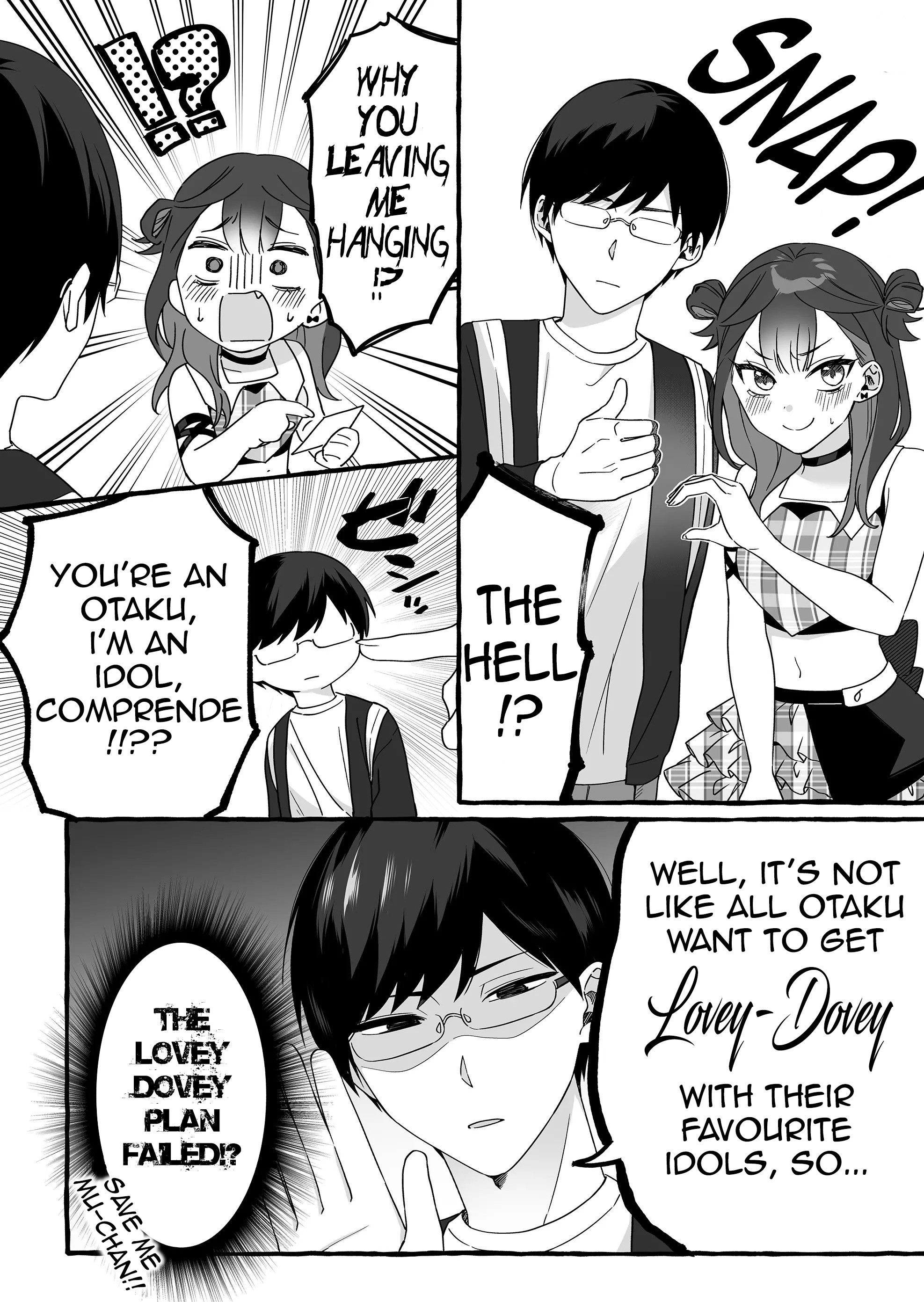 Halaman dari Damedol to Sekai ni Hitori Dake no Fan Chapter 4