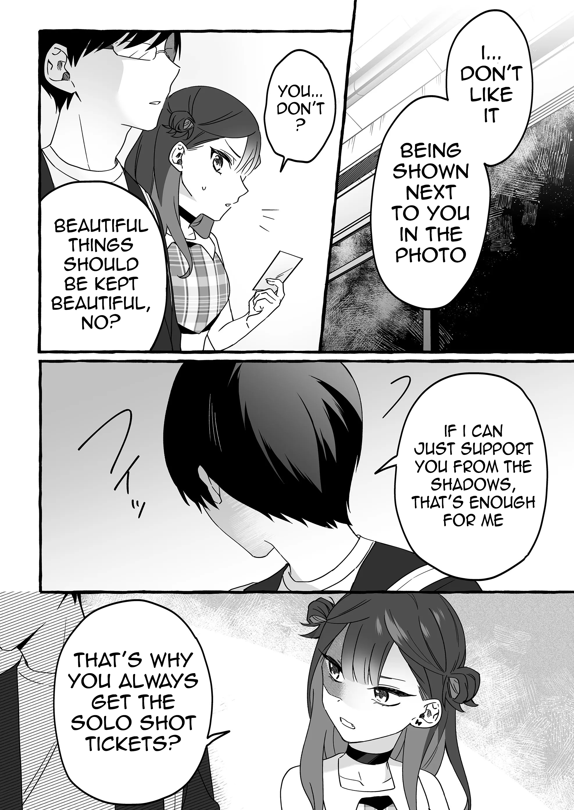 Halaman dari Damedol to Sekai ni Hitori Dake no Fan Chapter 4