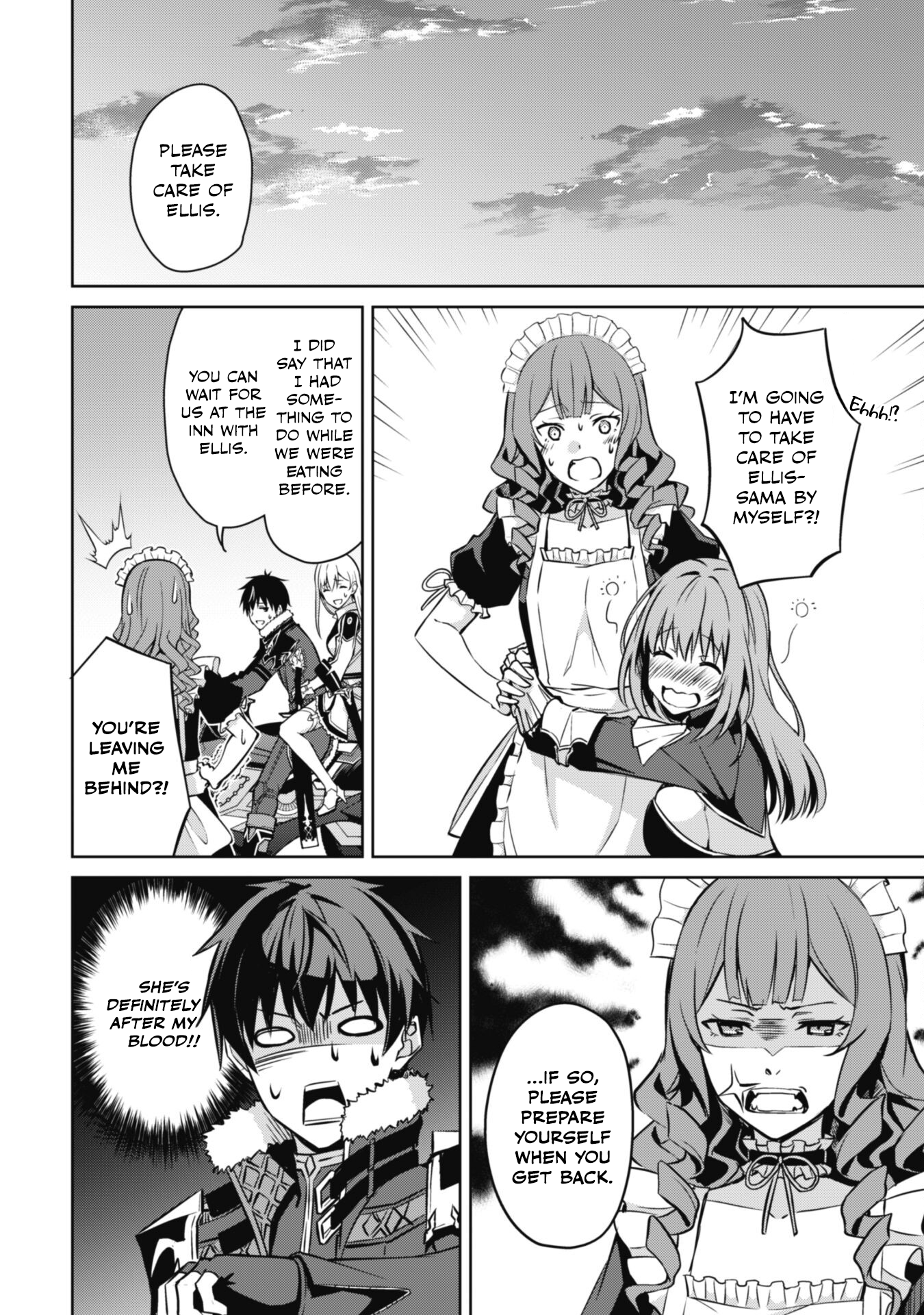 Halaman dari Boushoku no Berserk ~Ore dake Level to Iu Gainen wo Toppa suru~ Chapter 54