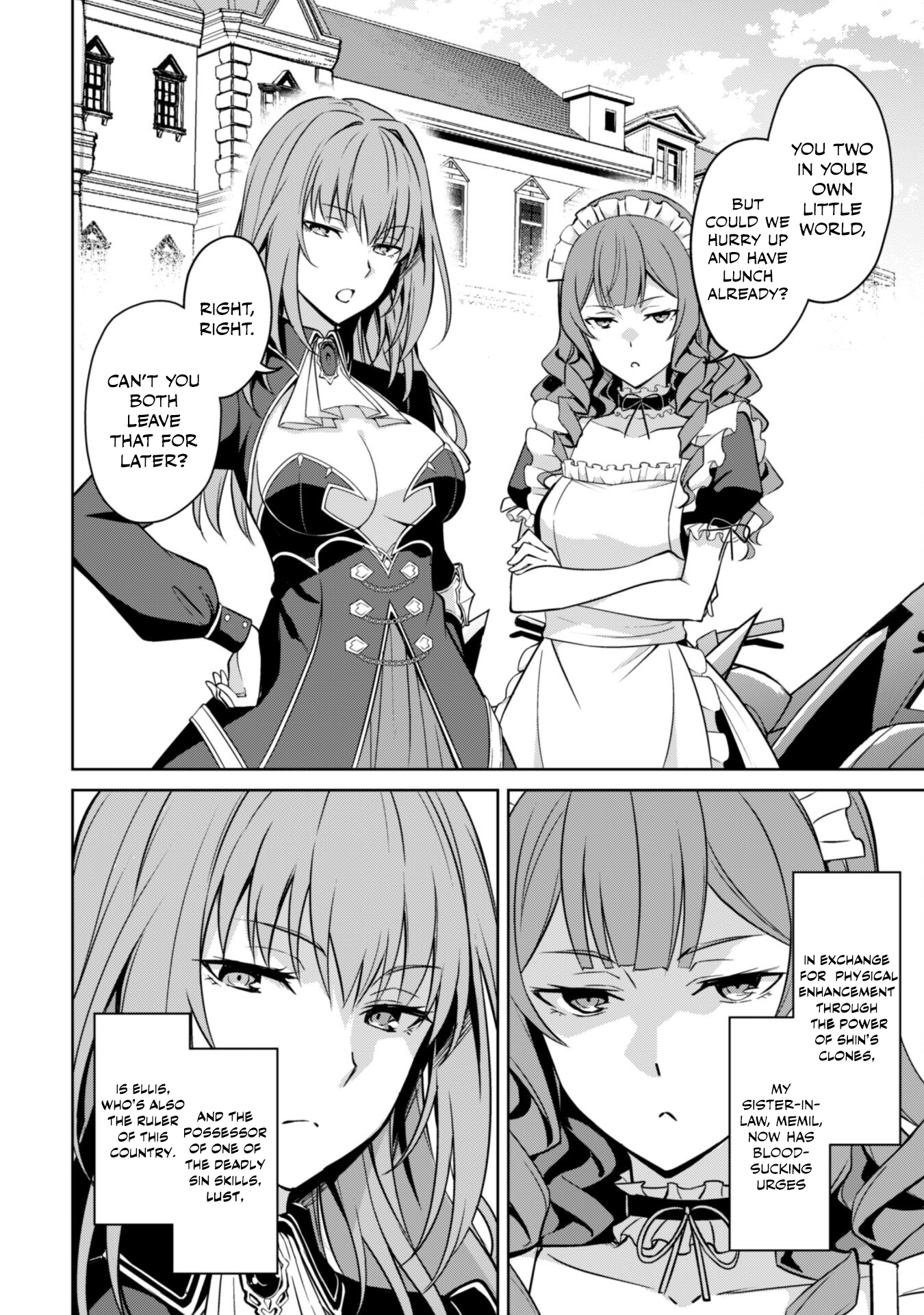 Halaman dari Boushoku no Berserk ~Ore dake Level to Iu Gainen wo Toppa suru~ Chapter 54