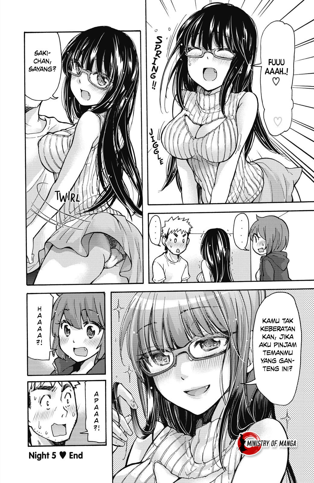 Saki-chan wa Konya mo Pekopeko Chapter 5 - halaman 13
