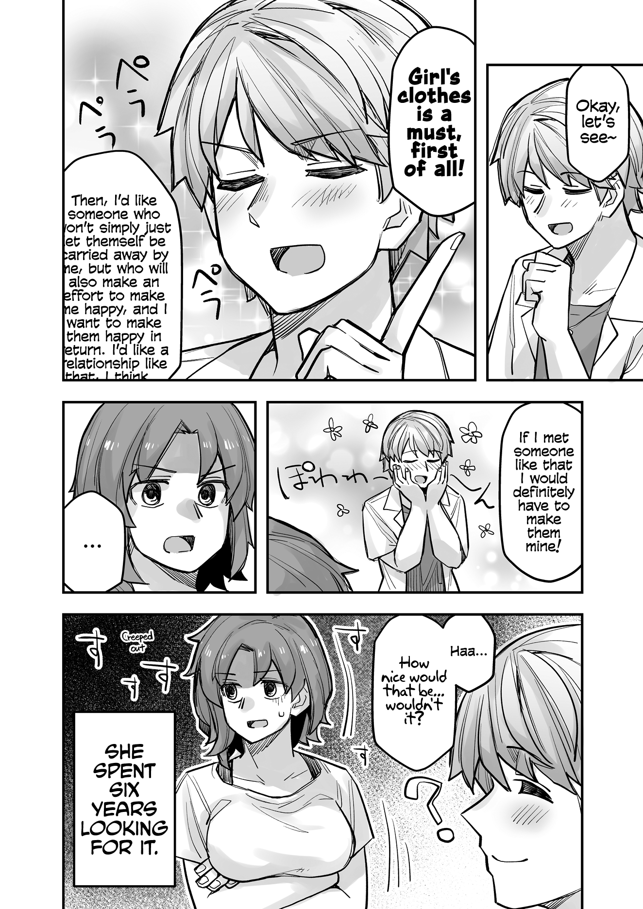Halaman dari Ikemen Joshi to Josou Danshi Chapter 96