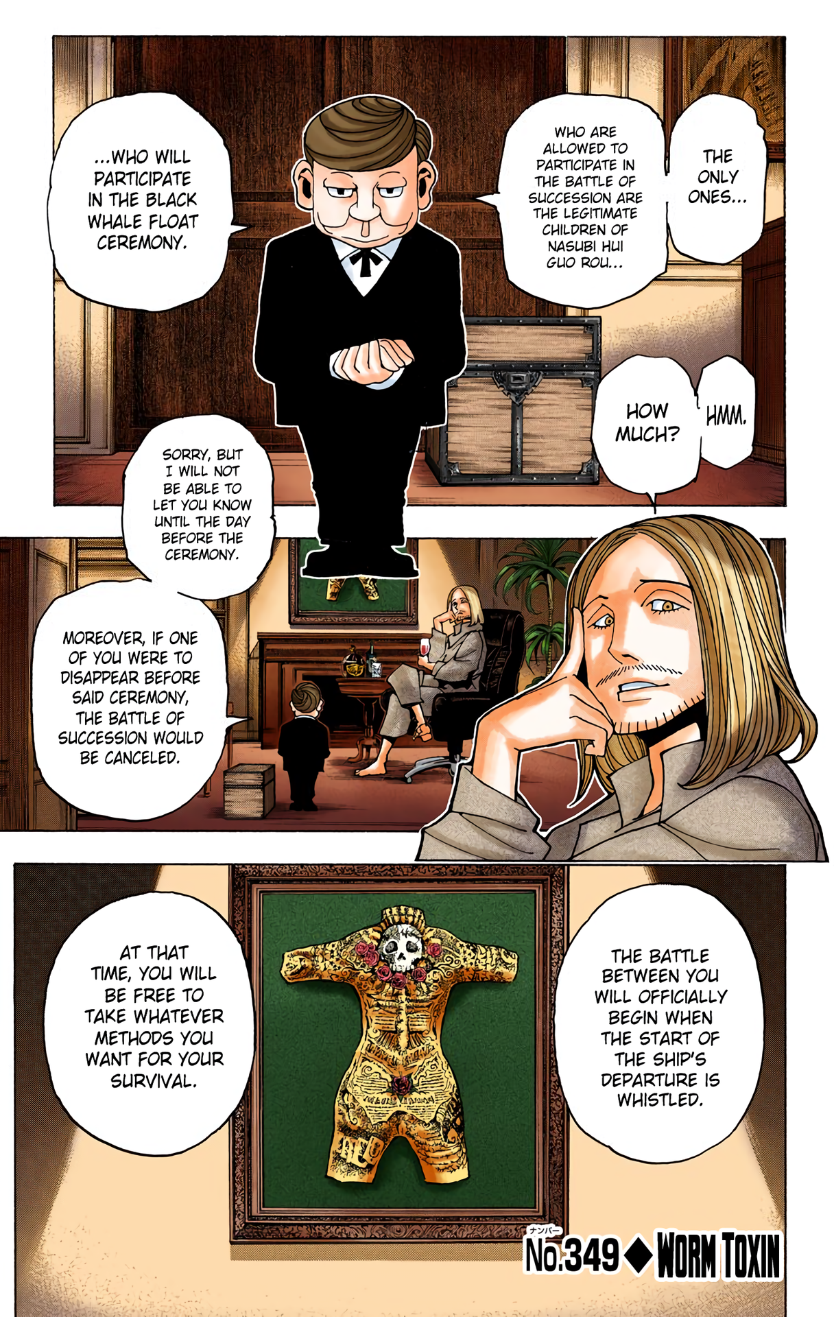 Halaman dari HUNTER x HUNTER (Official Colored) Chapter 349