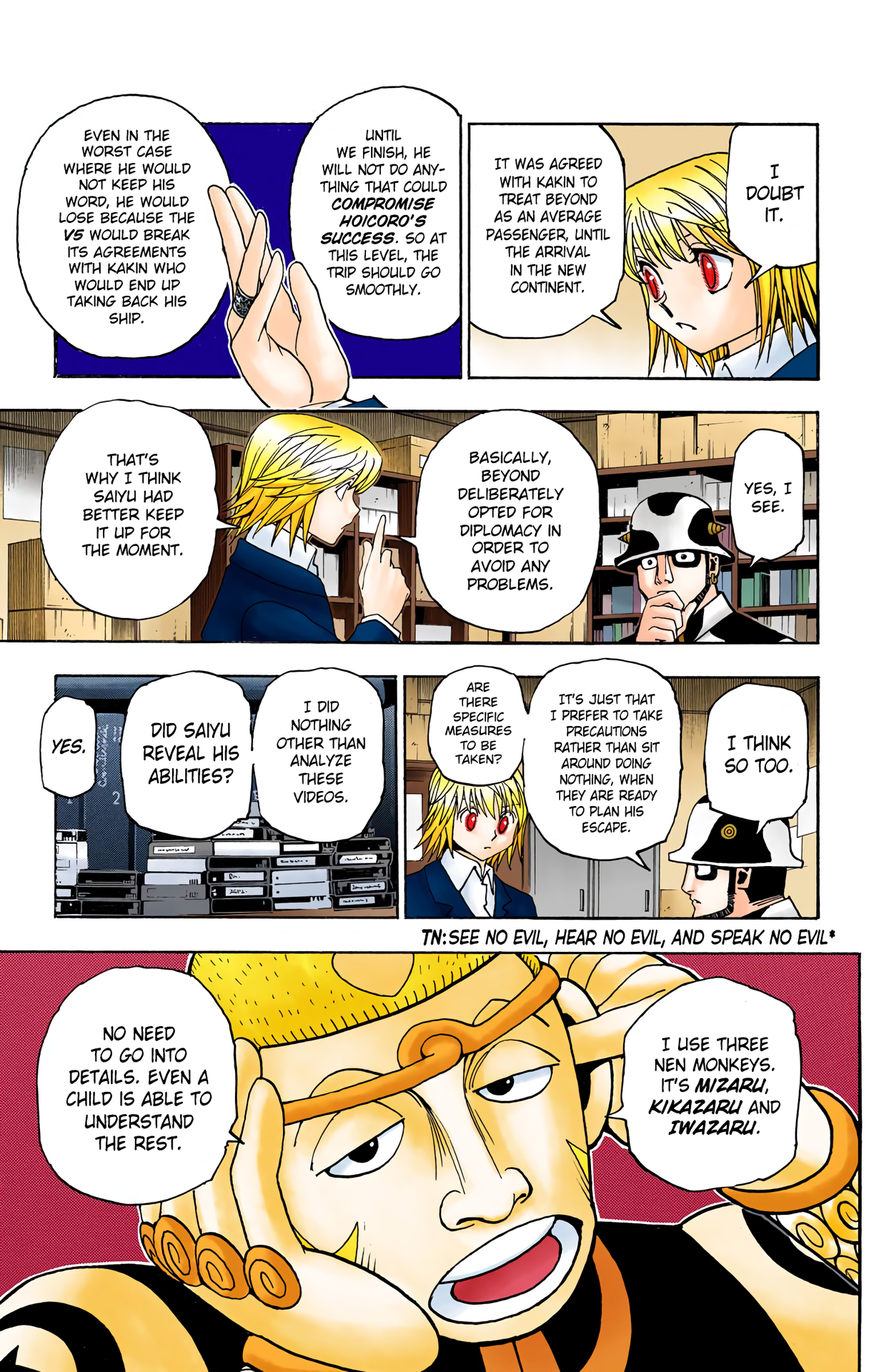 Halaman dari HUNTER x HUNTER (Official Colored) Chapter 349