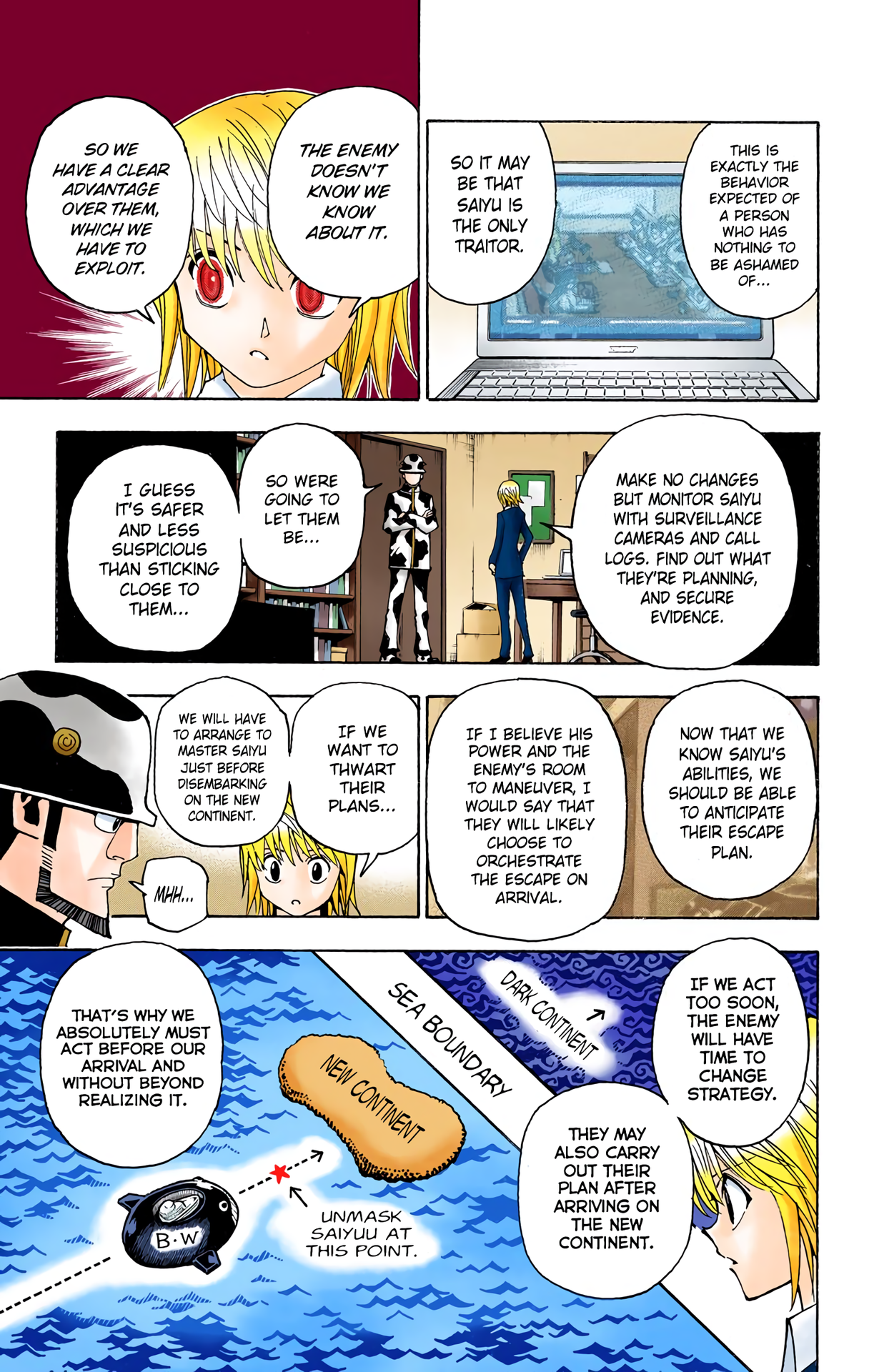 Halaman dari HUNTER x HUNTER (Official Colored) Chapter 349