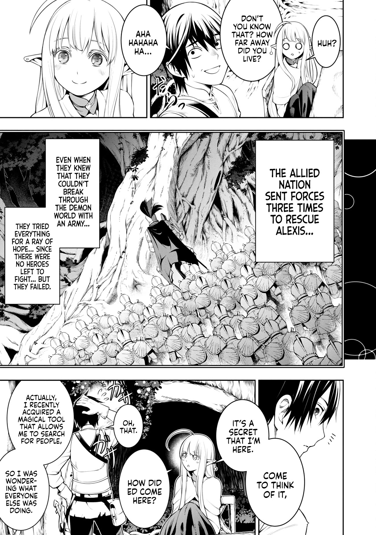 Halaman dari Tsuihousareru Tabi ni Skill wo Te ni Ireta Ore ga, 100 no Isekai de 2-shuume Musou Chapter 5