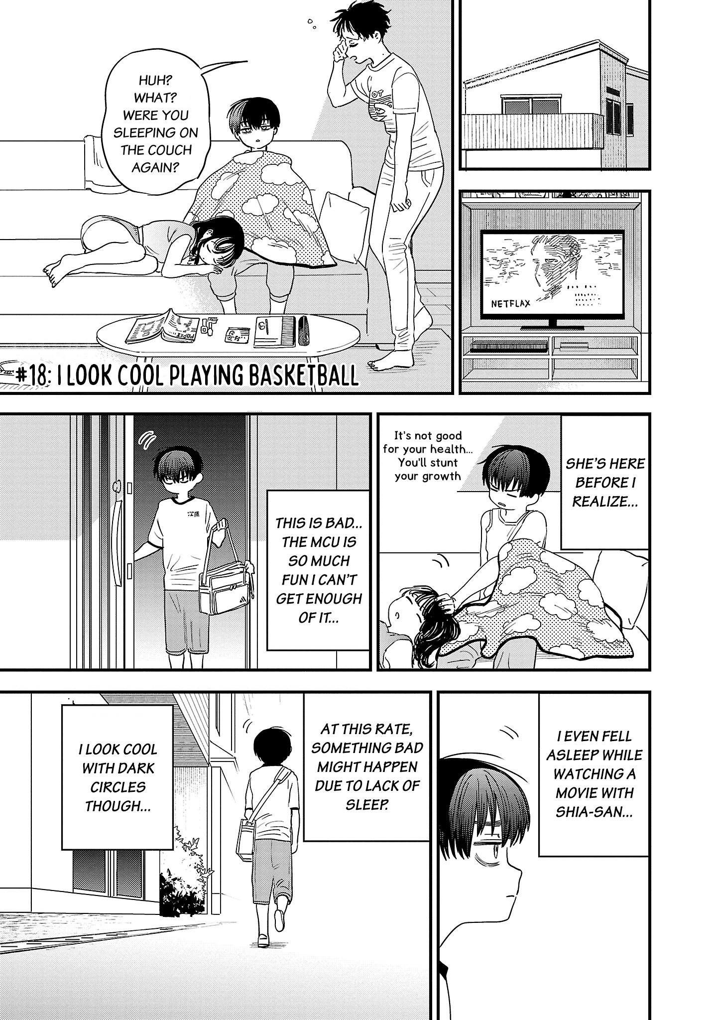 Chapter 18 – I look cool playing basketball page