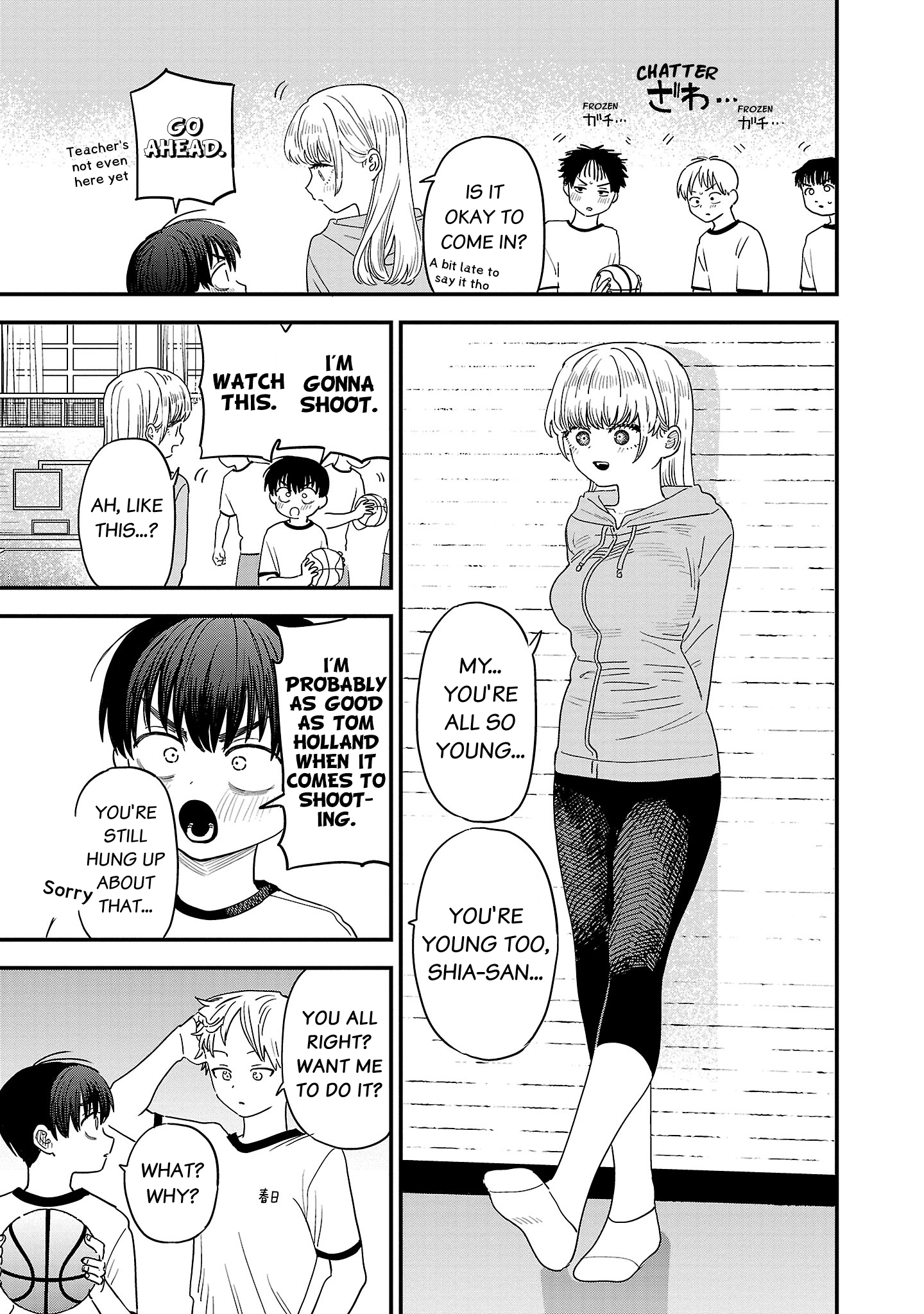 Chapter 18 – I look cool playing basketball page