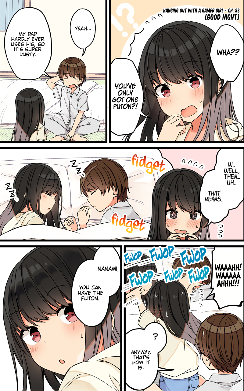 Halaman dari Real mo Tama ni wa Uso o Tsuku Chapter 83