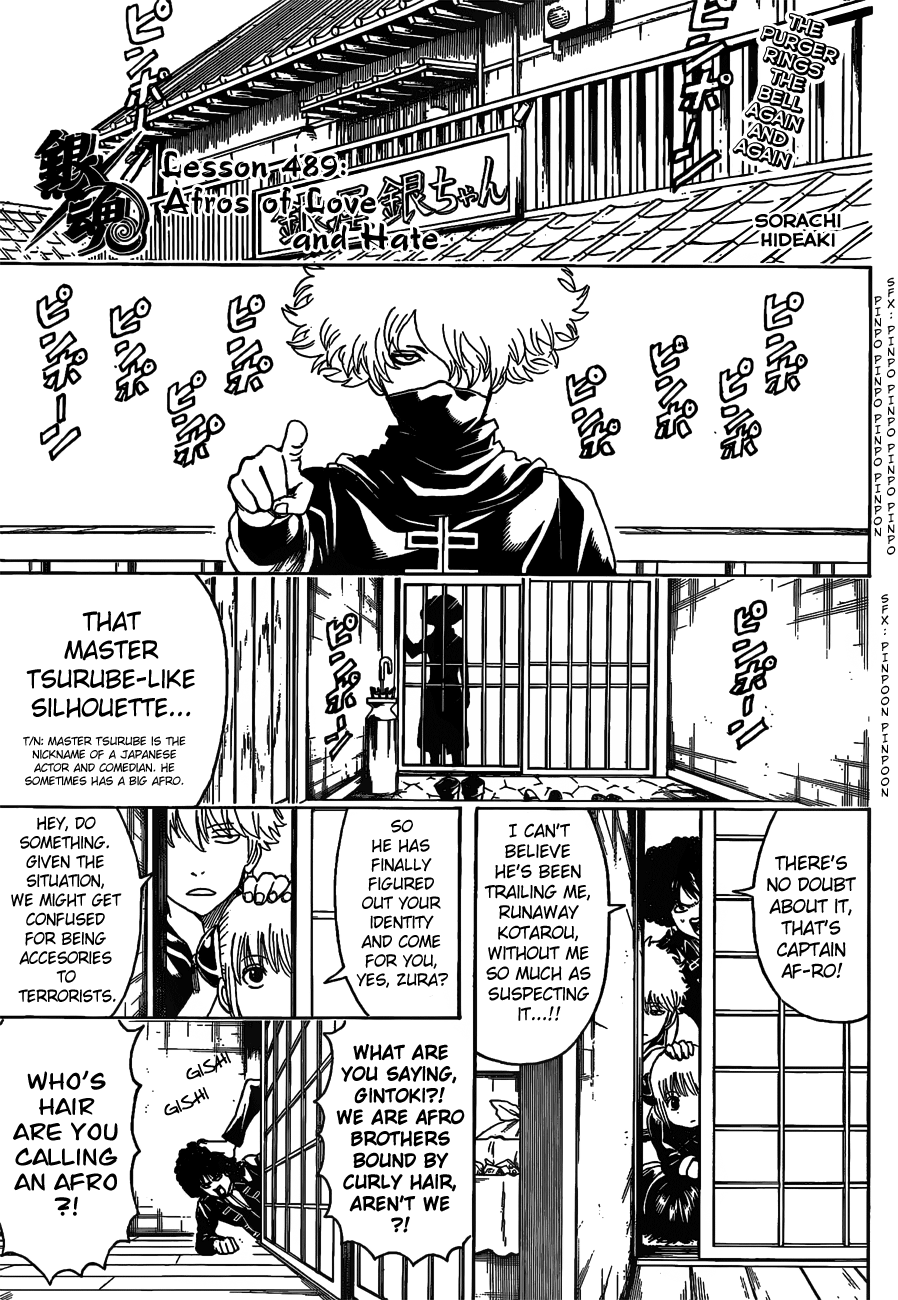 Halaman dari Gintama Chapter 489