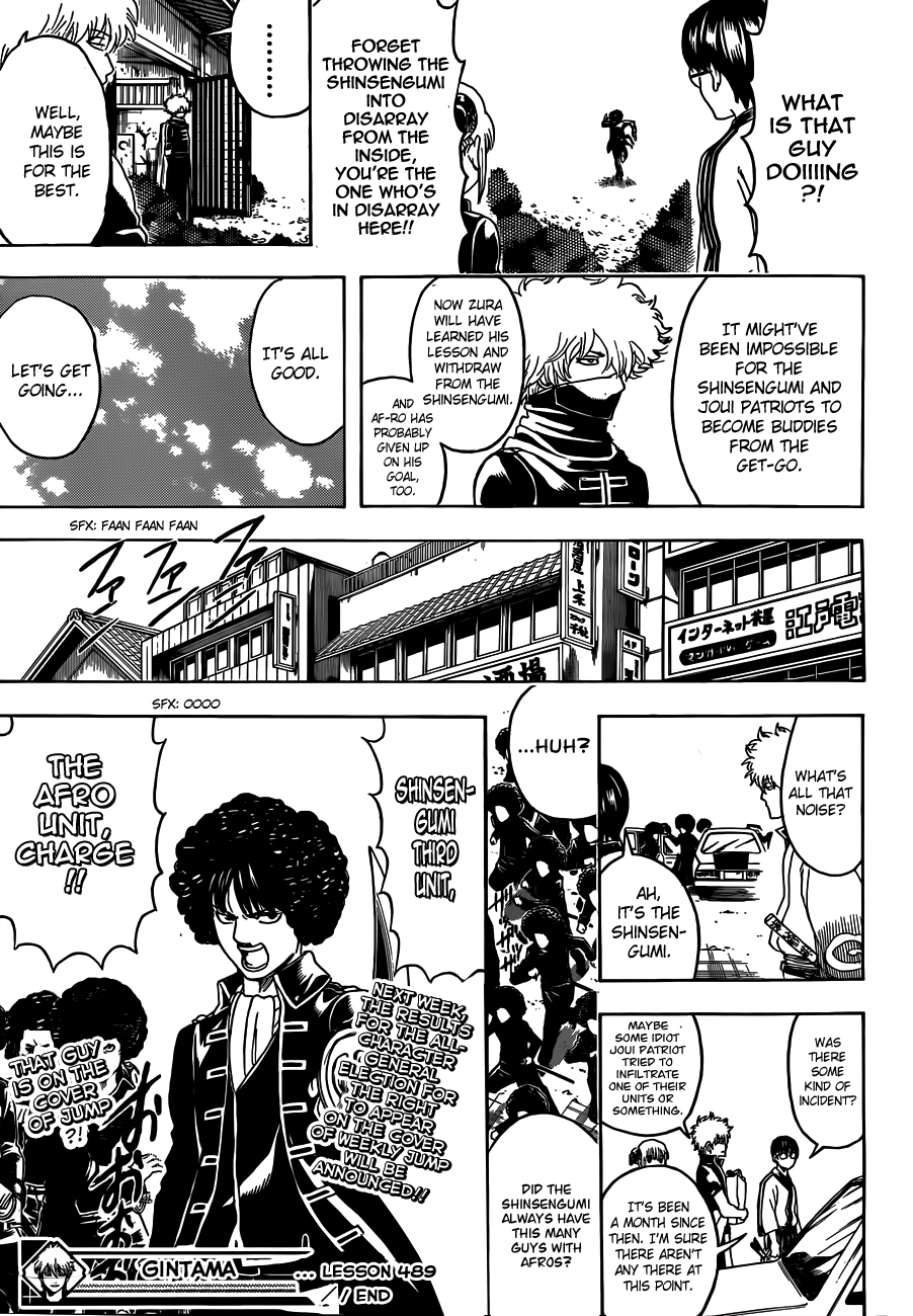 Halaman dari Gintama Chapter 489