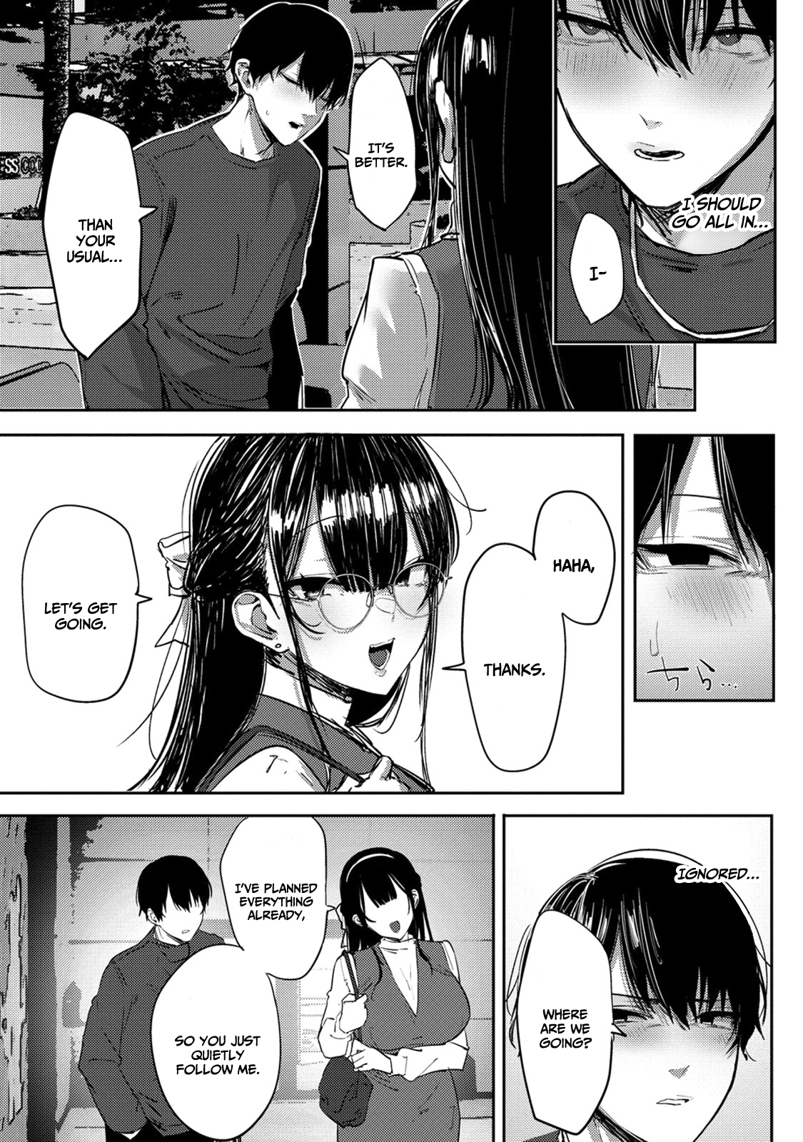 Halaman dari Mukuchina Miyashita-san no Shikiyoku Channel Chapter 5