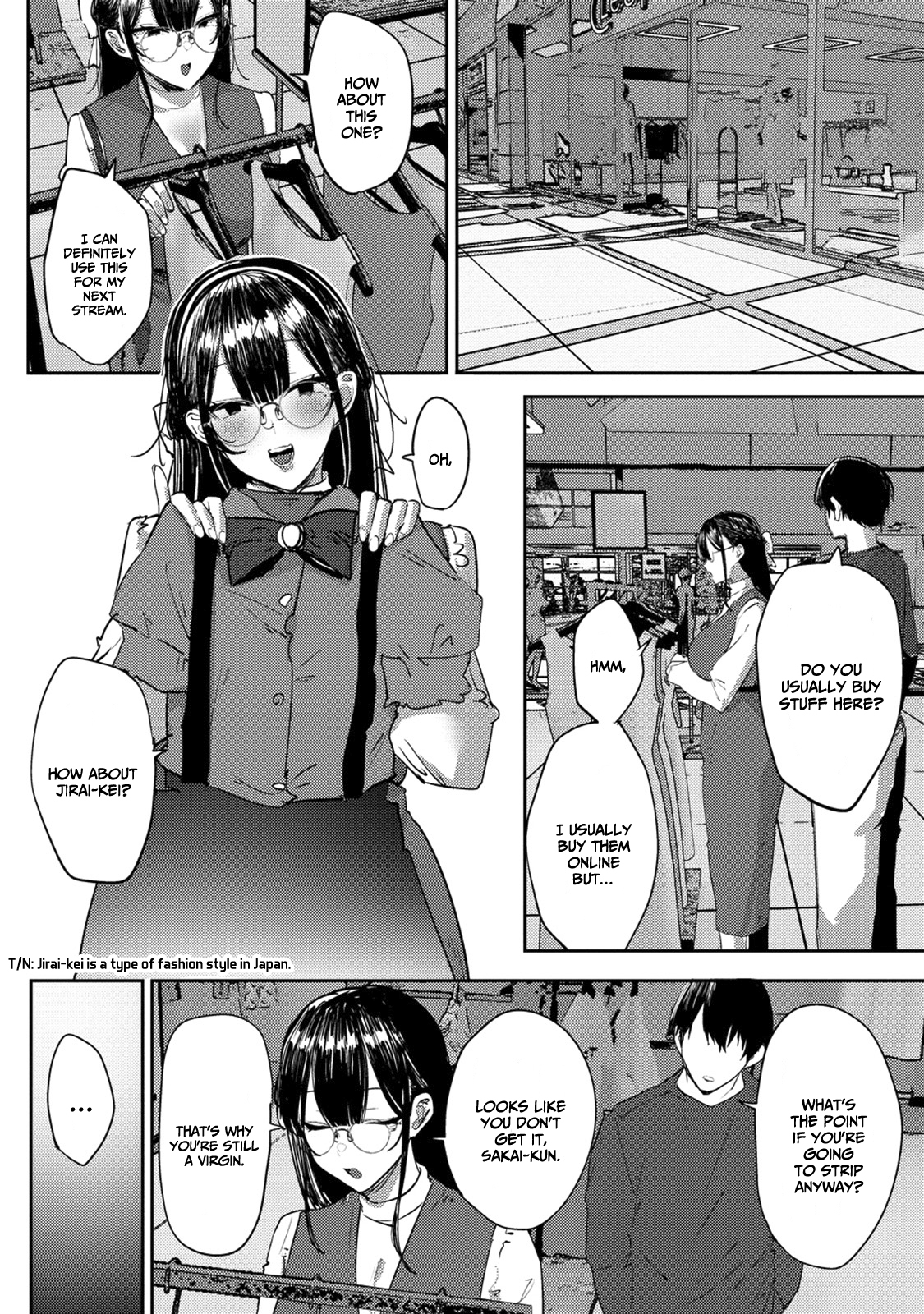 Halaman dari Mukuchina Miyashita-san no Shikiyoku Channel Chapter 5