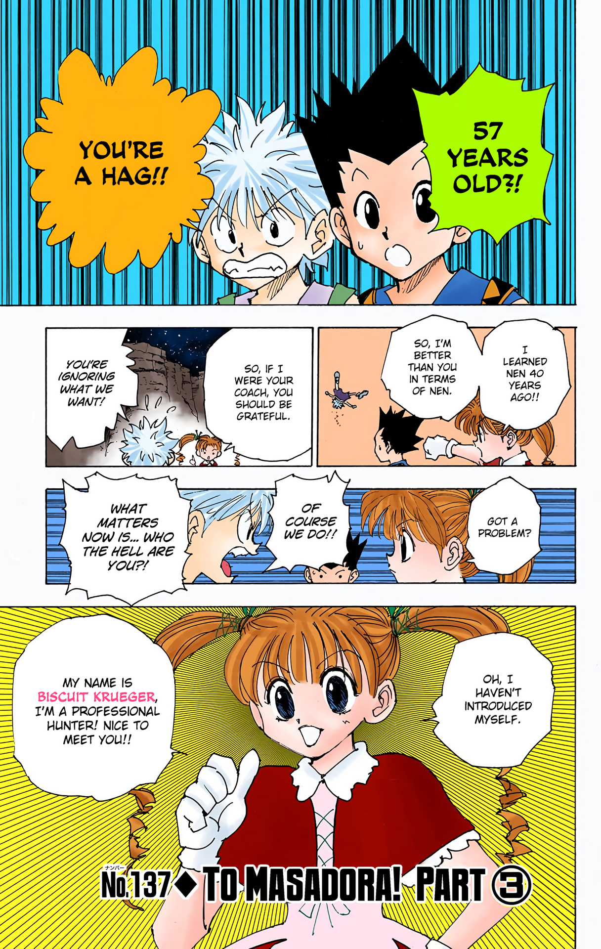 Halaman dari HUNTER x HUNTER (Official Colored) Chapter 137