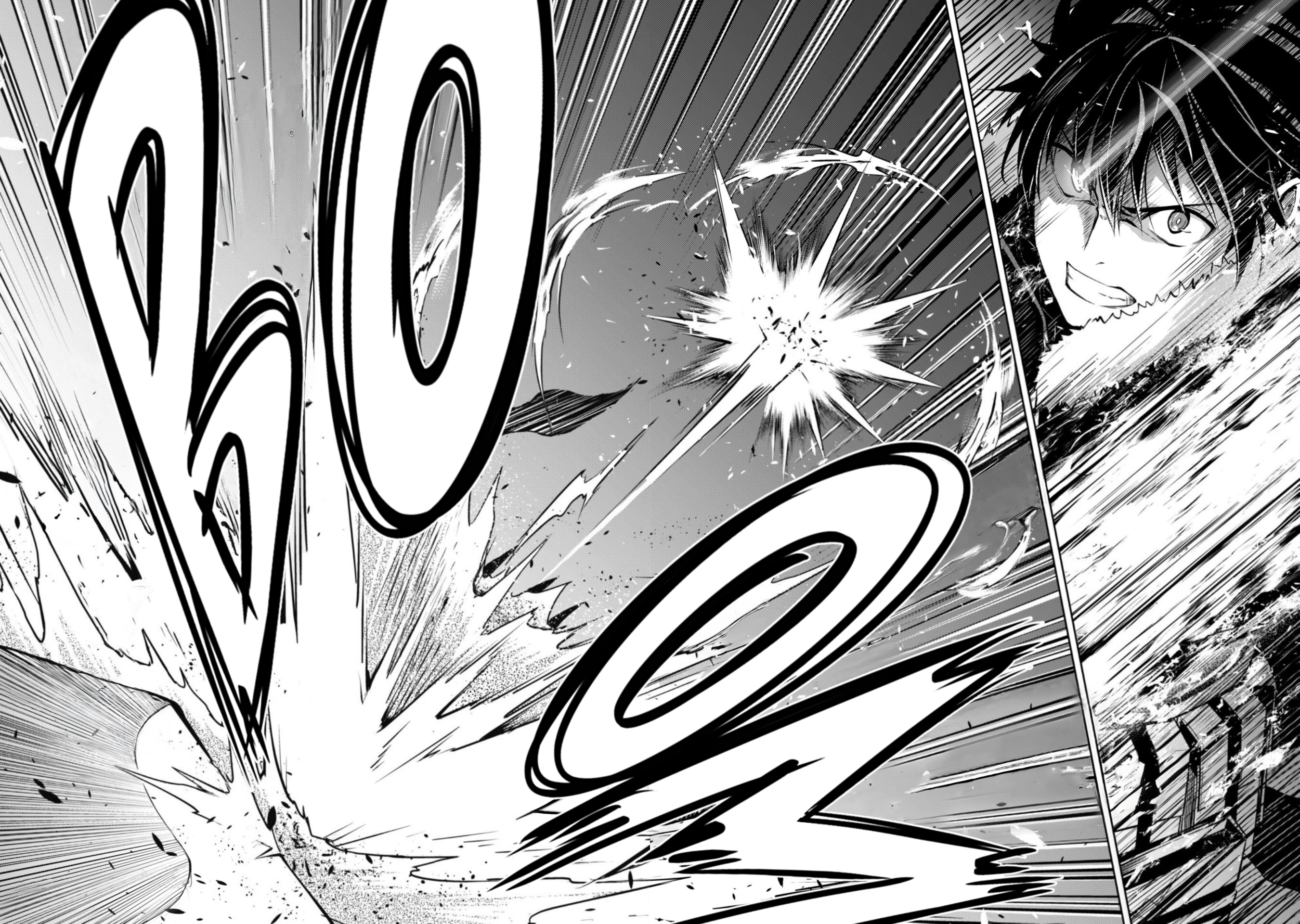 Halaman dari Boushoku no Berserk ~Ore dake Level to Iu Gainen wo Toppa suru~ Chapter 60