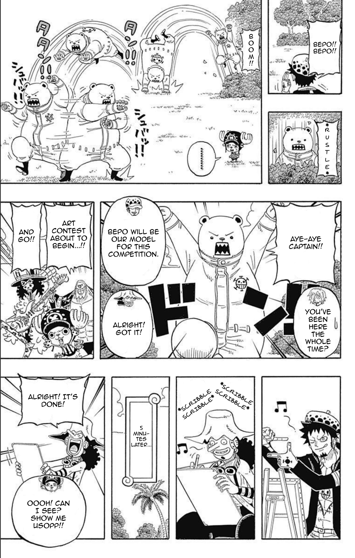 Halaman dari One Piece Party Chapter 10