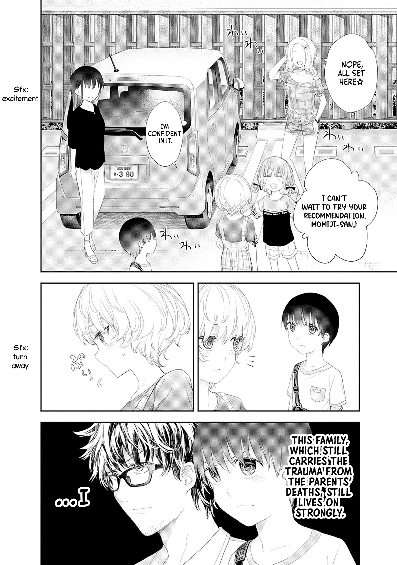 Halaman dari Shikisaki Shimai wa Abakaretai Chapter 36