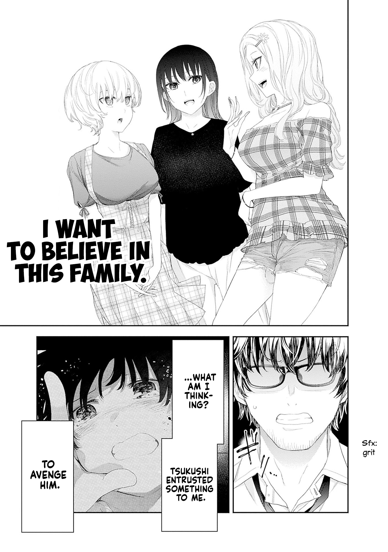Halaman dari Shikisaki Shimai wa Abakaretai Chapter 36