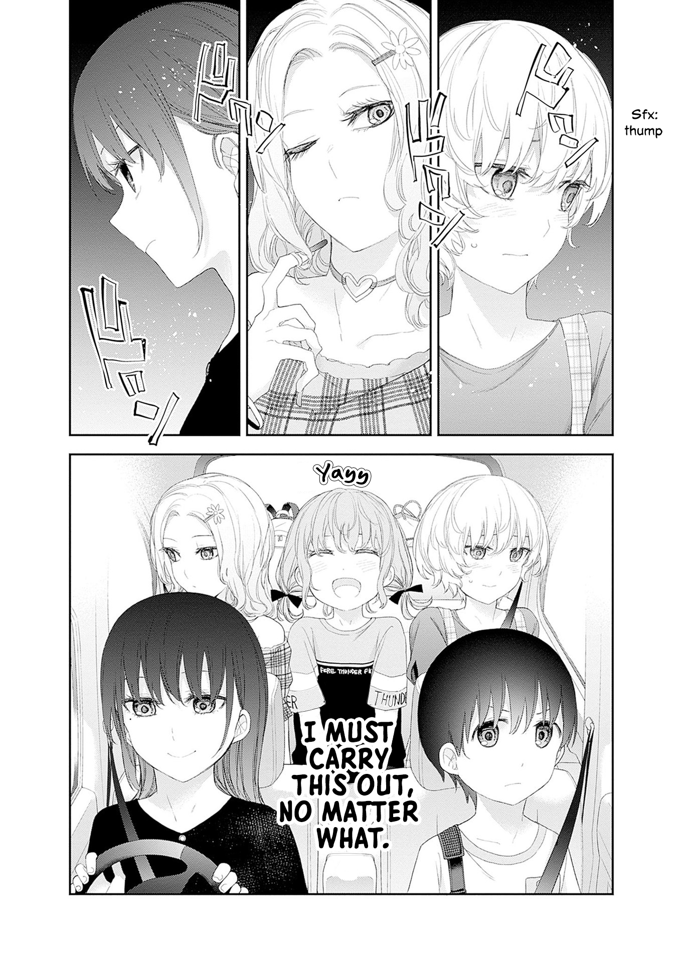 Halaman dari Shikisaki Shimai wa Abakaretai Chapter 36