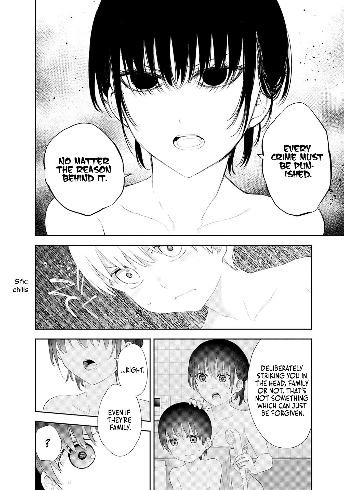 Halaman dari Shikisaki Shimai wa Abakaretai Chapter 36