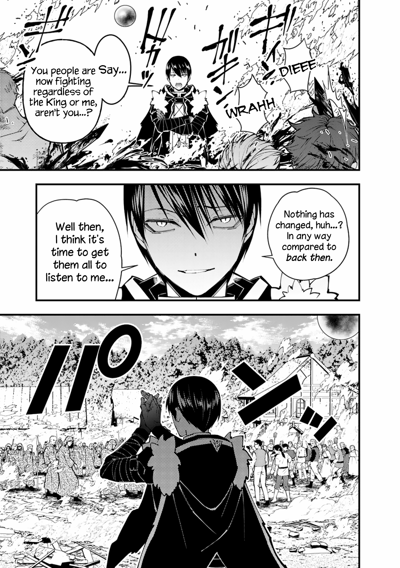 Halaman dari Fukushuu o Koinegau Saikyou Yuusha wa, Yami no Chikara de Senmetsu Musou Suru Chapter 90