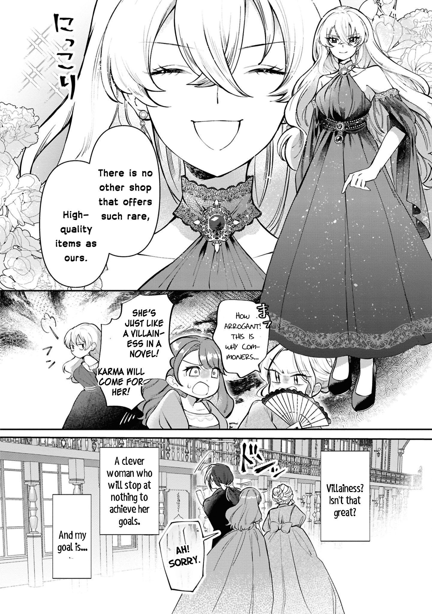 Halaman dari Though I May Be a Villainess, I'll Show You I Can Obtain Happiness! Chapter 2