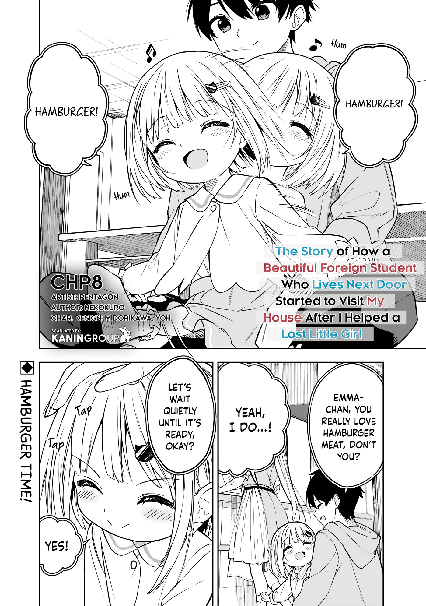 Halaman dari Maigo ni Natteita Youjo wo Tasuketara, Otonari ni Sumu Bishoujo Ryuugakusei ga Ie ni Asobi ni Kuru You ni Natta Ken ni Tsuite Chapter 8