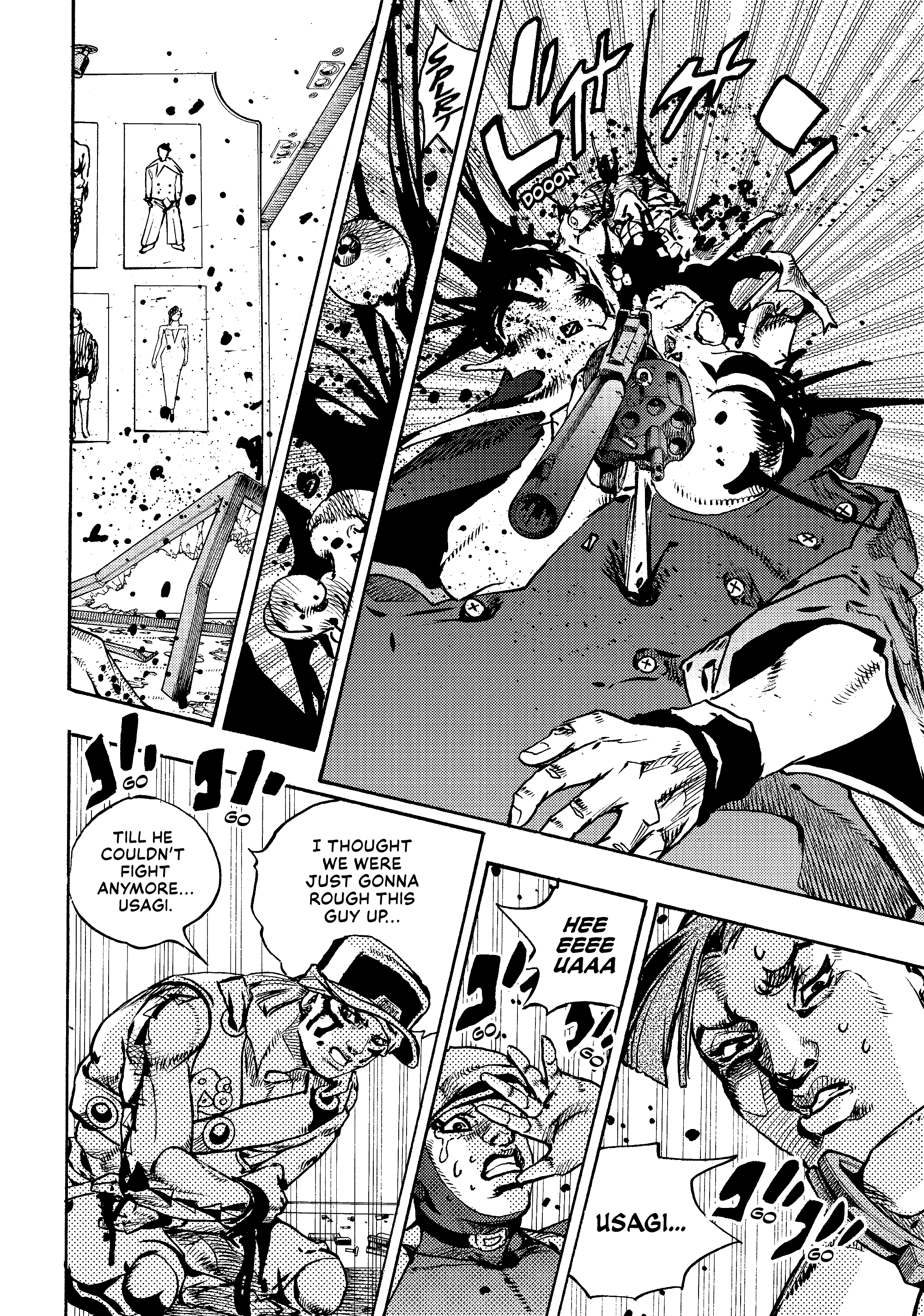 Halaman dari JoJo's Bizarre Adventure, Part 9:  The JOJOLands Chapter 27