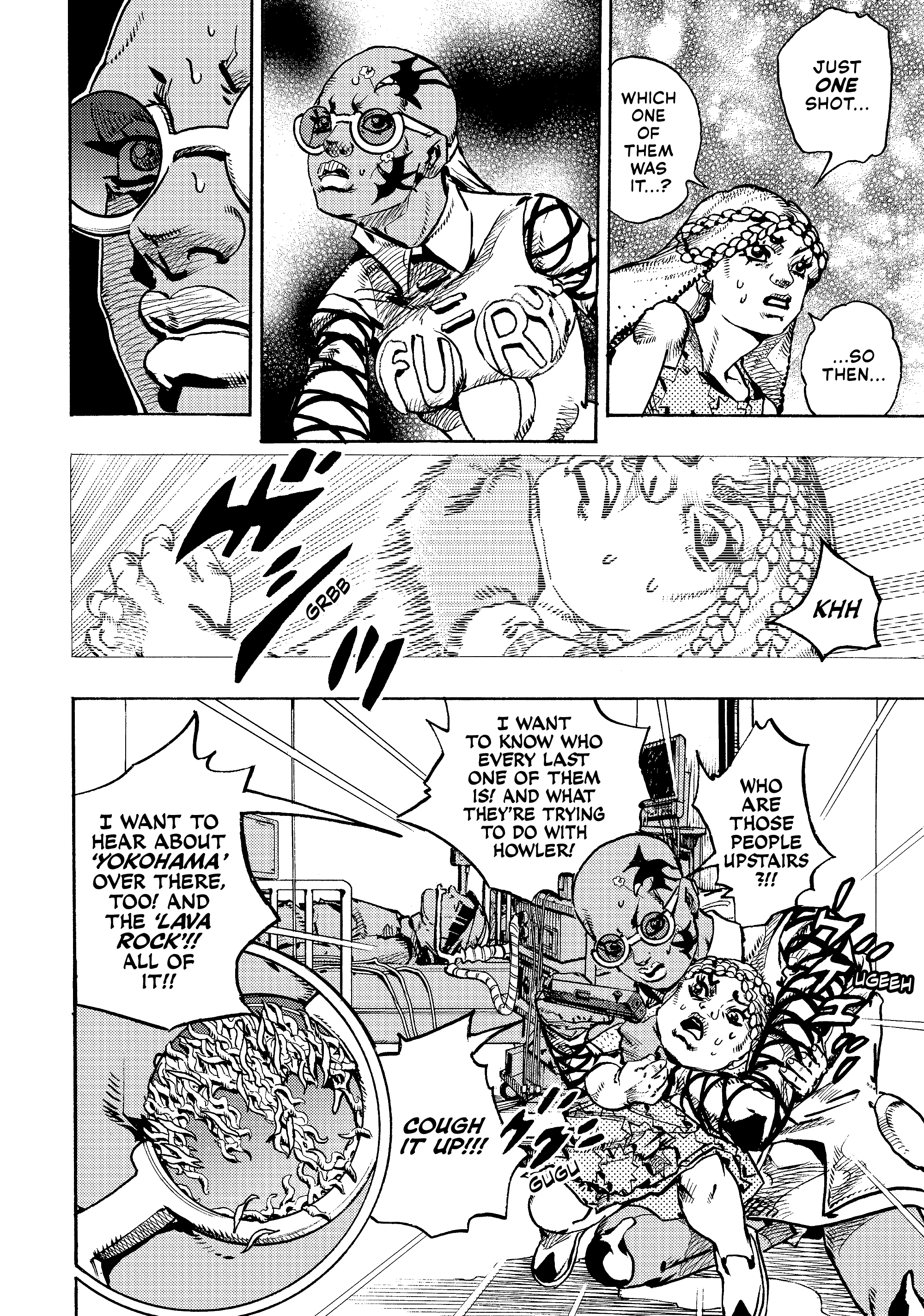 Halaman dari JoJo's Bizarre Adventure, Part 9:  The JOJOLands Chapter 27