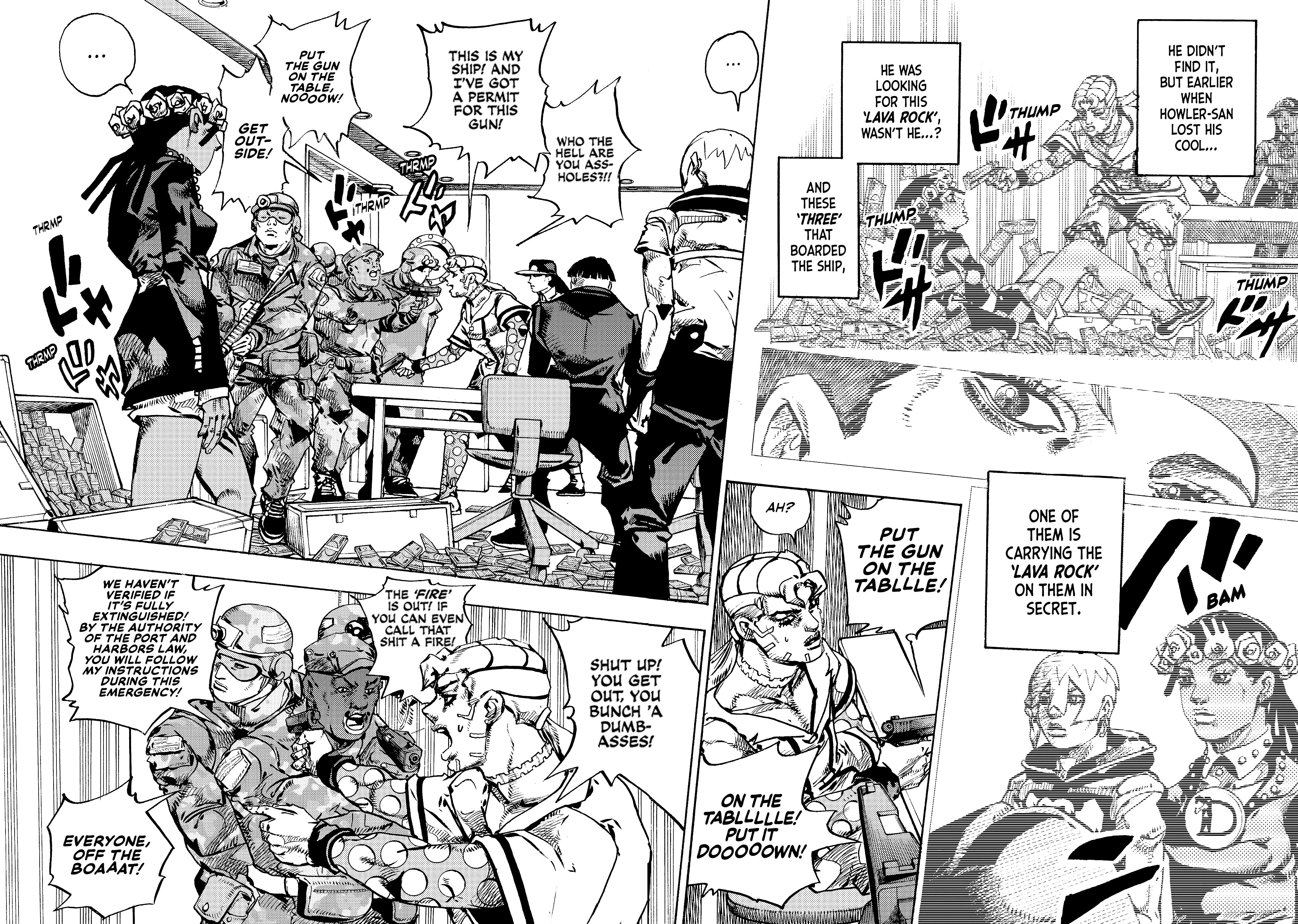 Halaman dari JoJo's Bizarre Adventure, Part 9:  The JOJOLands Chapter 27