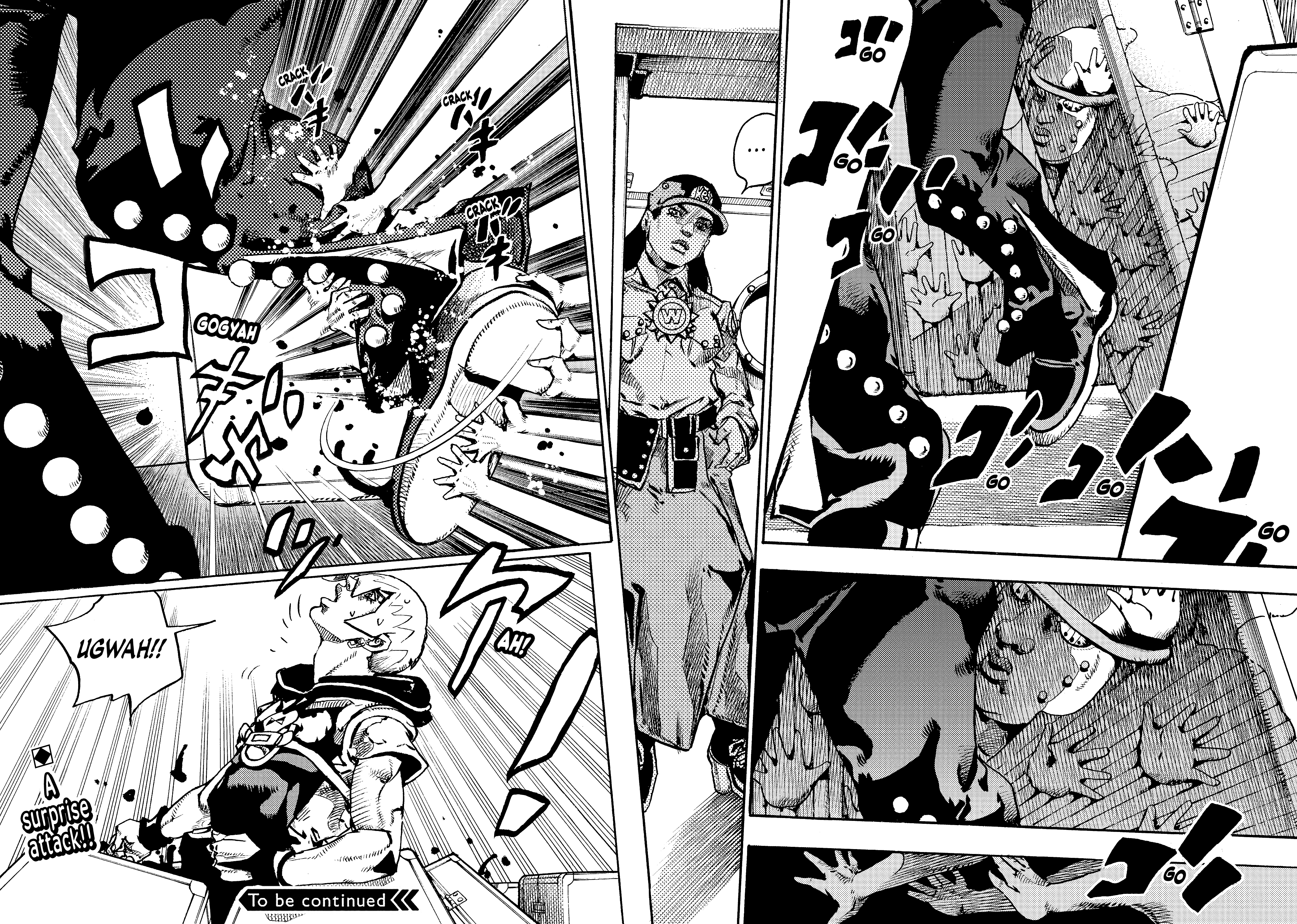 Halaman dari JoJo's Bizarre Adventure, Part 9:  The JOJOLands Chapter 27