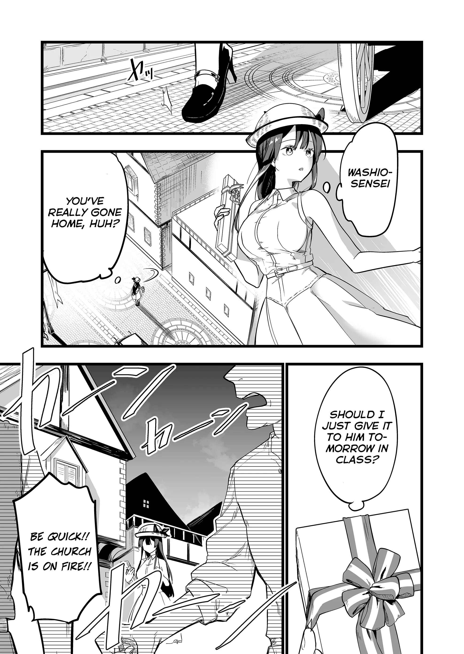 Halaman dari "Ano Toki Tasukete Itadaita Monster Musume desu." Isekai Ossan Kyoushi Totsuzen no Moteki ni Konwaku suru Chapter 5