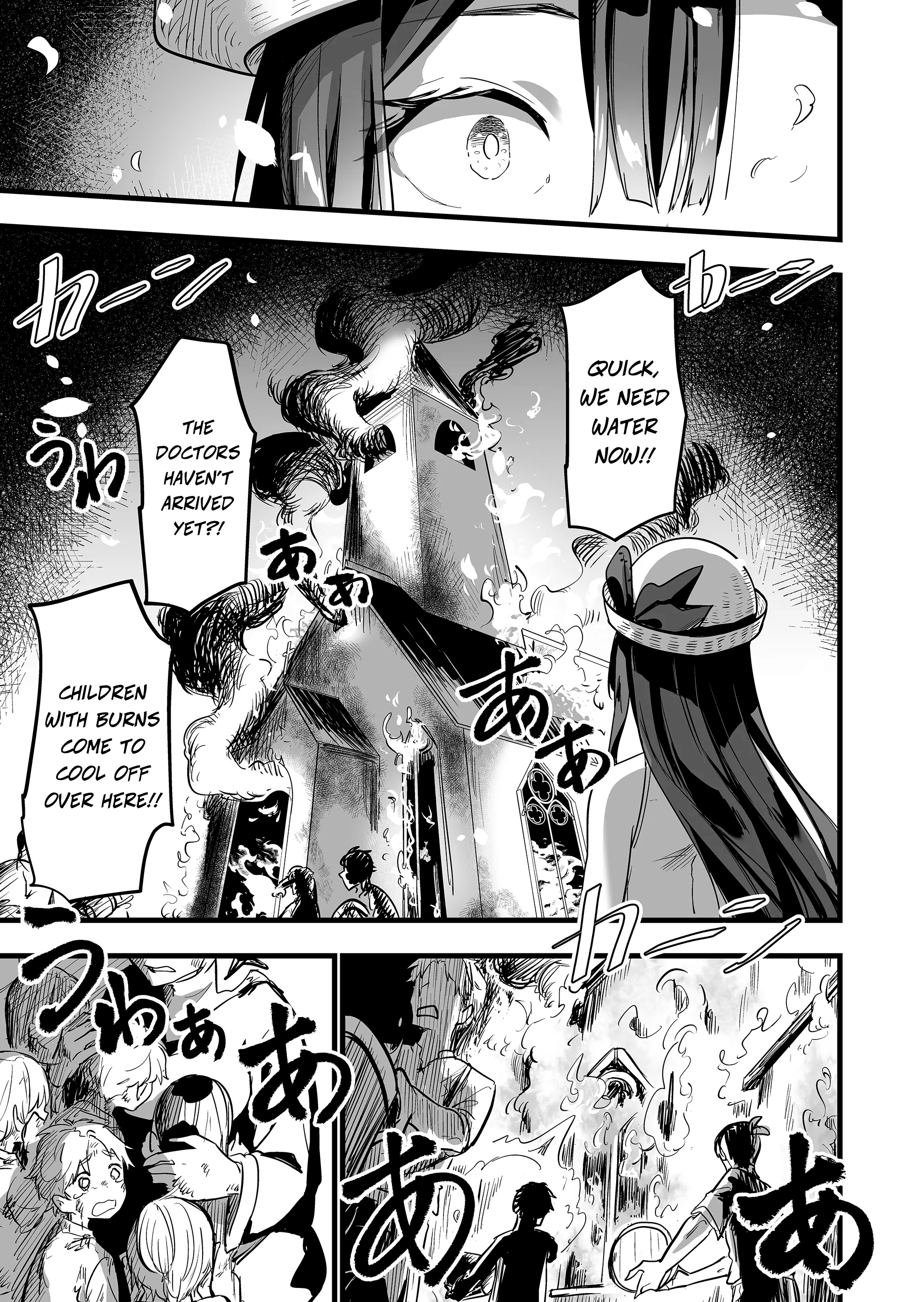 Halaman dari "Ano Toki Tasukete Itadaita Monster Musume desu." Isekai Ossan Kyoushi Totsuzen no Moteki ni Konwaku suru Chapter 5