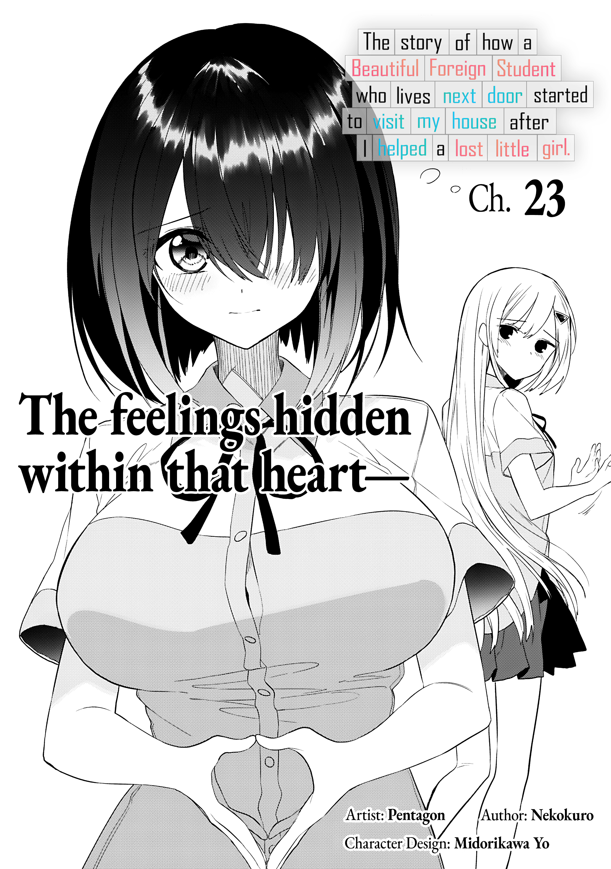 Halaman dari Maigo ni Natteita Youjo wo Tasuketara, Otonari ni Sumu Bishoujo Ryuugakusei ga Ie ni Asobi ni Kuru You ni Natta Ken ni Tsuite Chapter 23