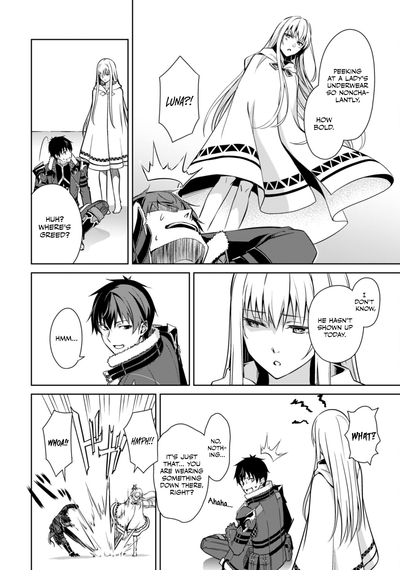 Halaman dari Boushoku no Berserk ~Ore dake Level to Iu Gainen wo Toppa suru~ Chapter 56