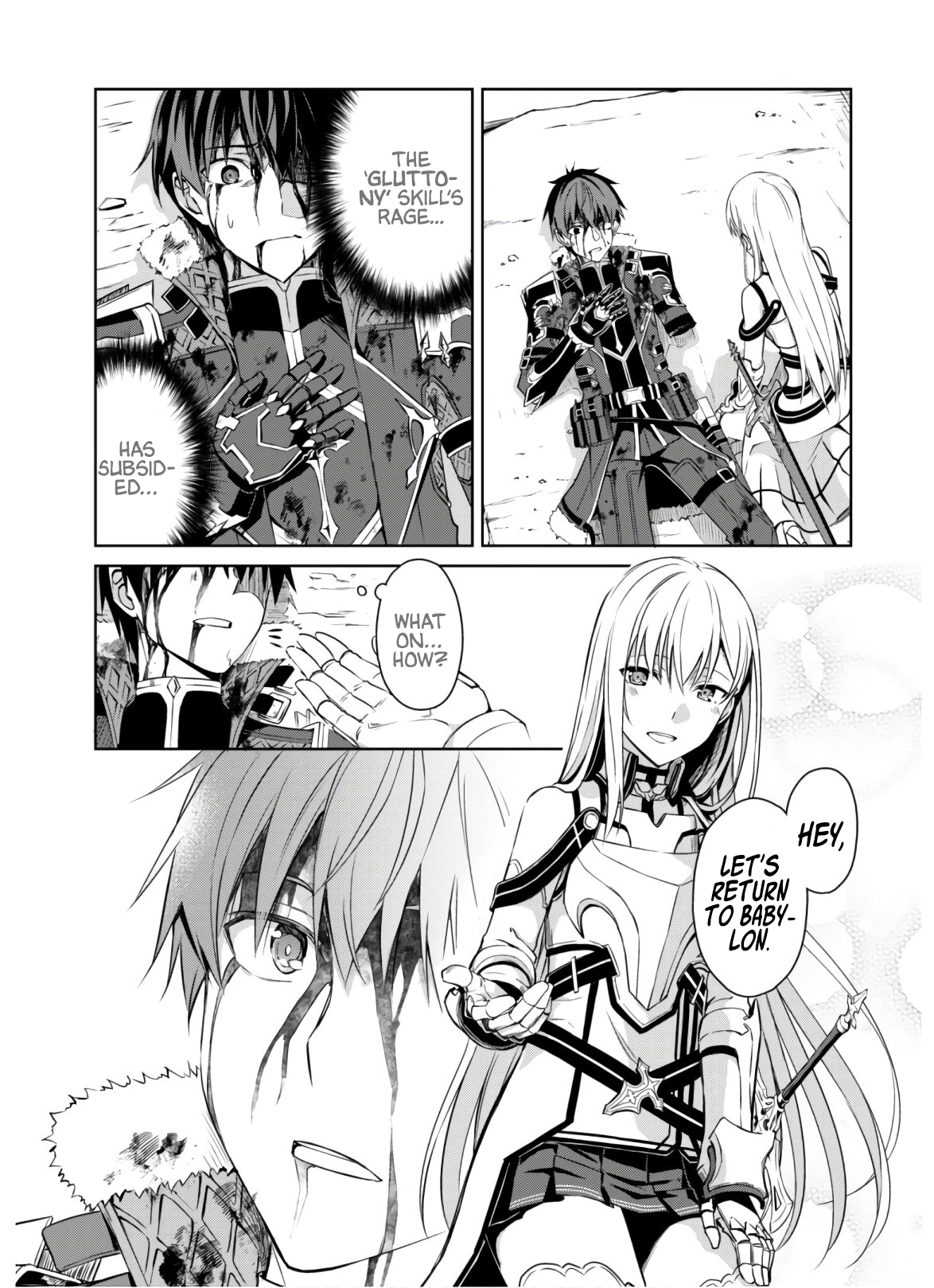 Halaman dari Boushoku no Berserk ~Ore dake Level to Iu Gainen wo Toppa suru~ Chapter 30