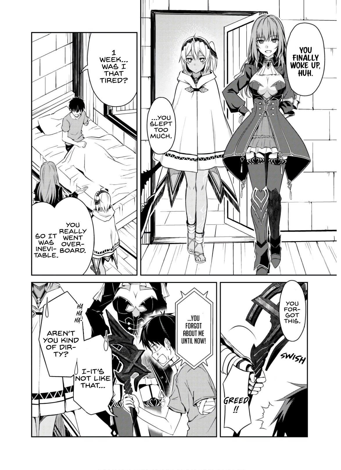 Halaman dari Boushoku no Berserk ~Ore dake Level to Iu Gainen wo Toppa suru~ Chapter 30