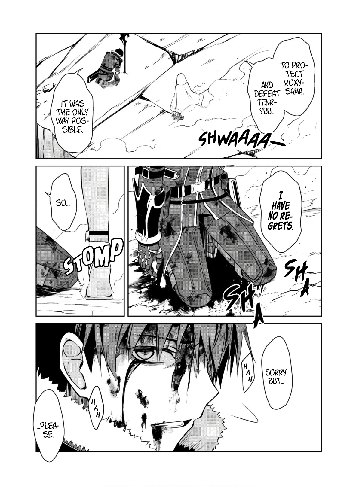 Halaman dari Boushoku no Berserk ~Ore dake Level to Iu Gainen wo Toppa suru~ Chapter 30